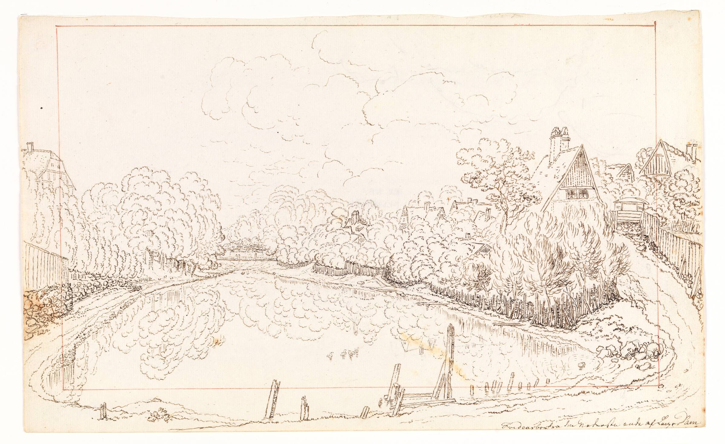 Lange Dam. Fredensborg, Adam Gjelstrup, 1753-1830