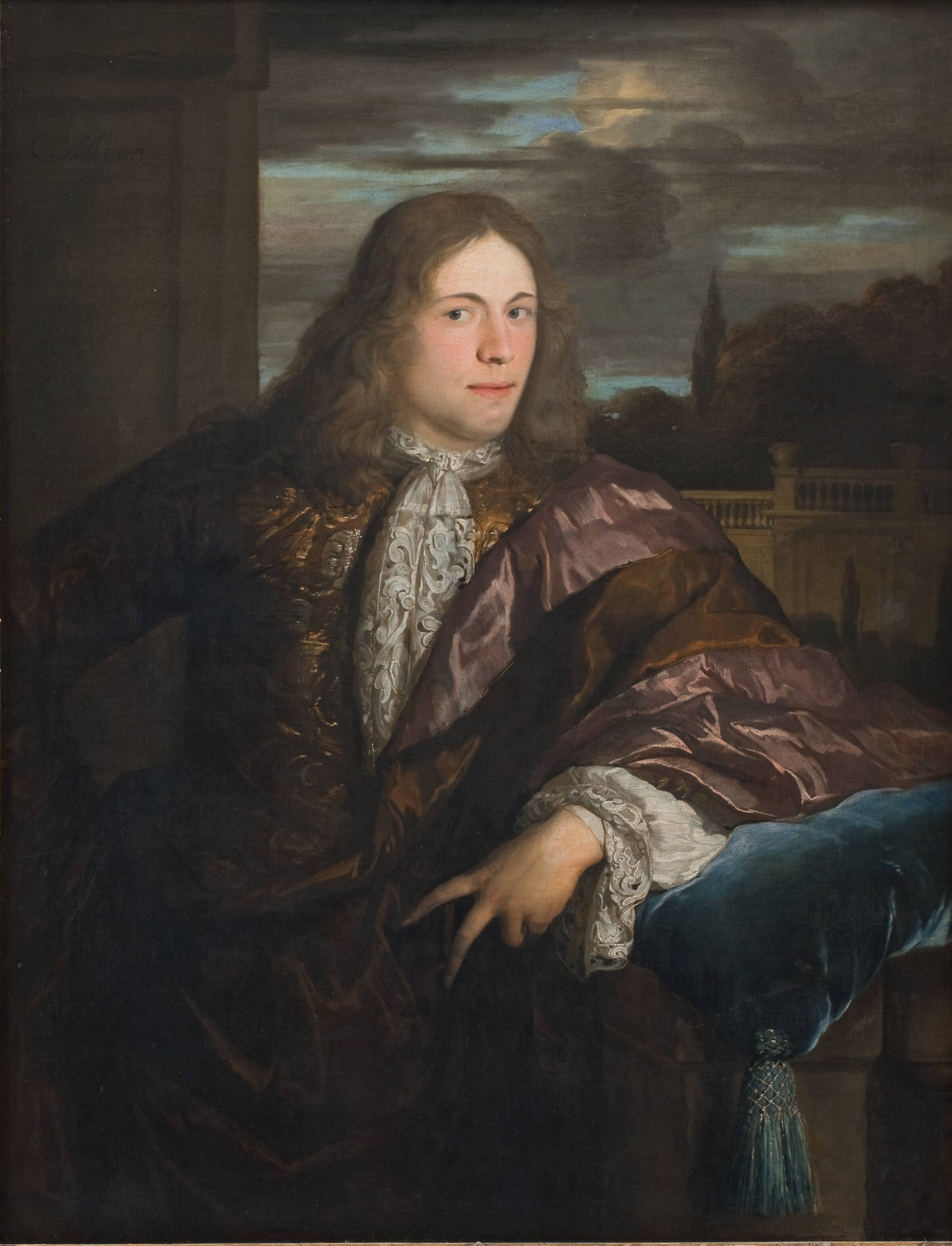 Portræt af en ung mand, Carel de II Moor, 1671-1738
