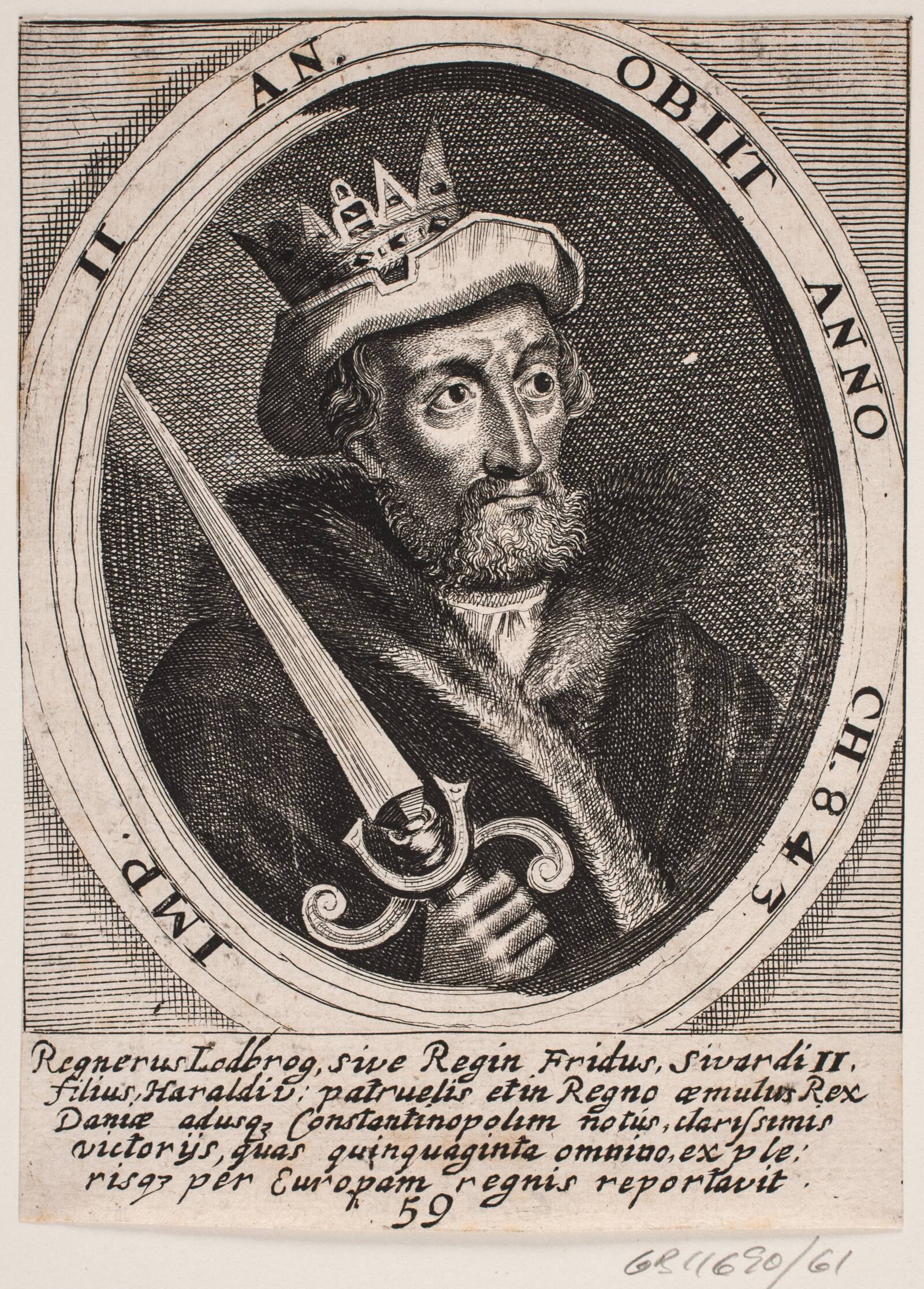 Regner Lodbrog, Ubekendt, 1646
