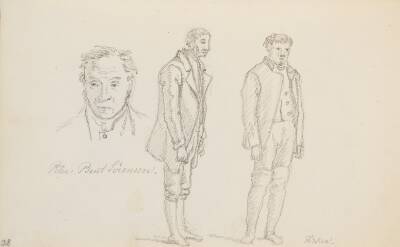 Tre figurstudier