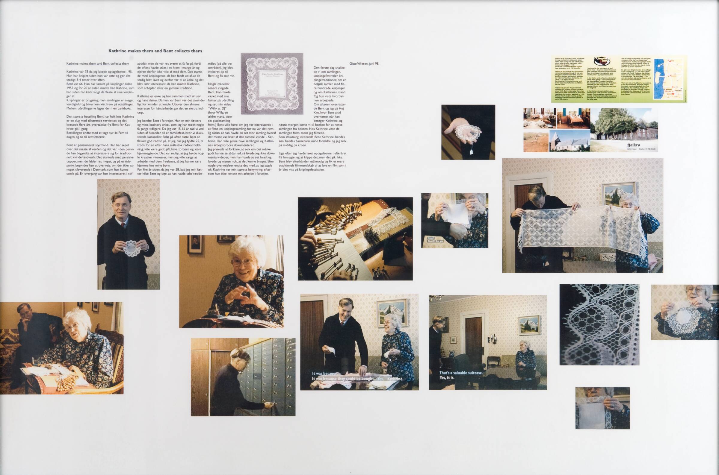 Kathrine makes them and Bent collects them, Gitte Villesen, 1998
