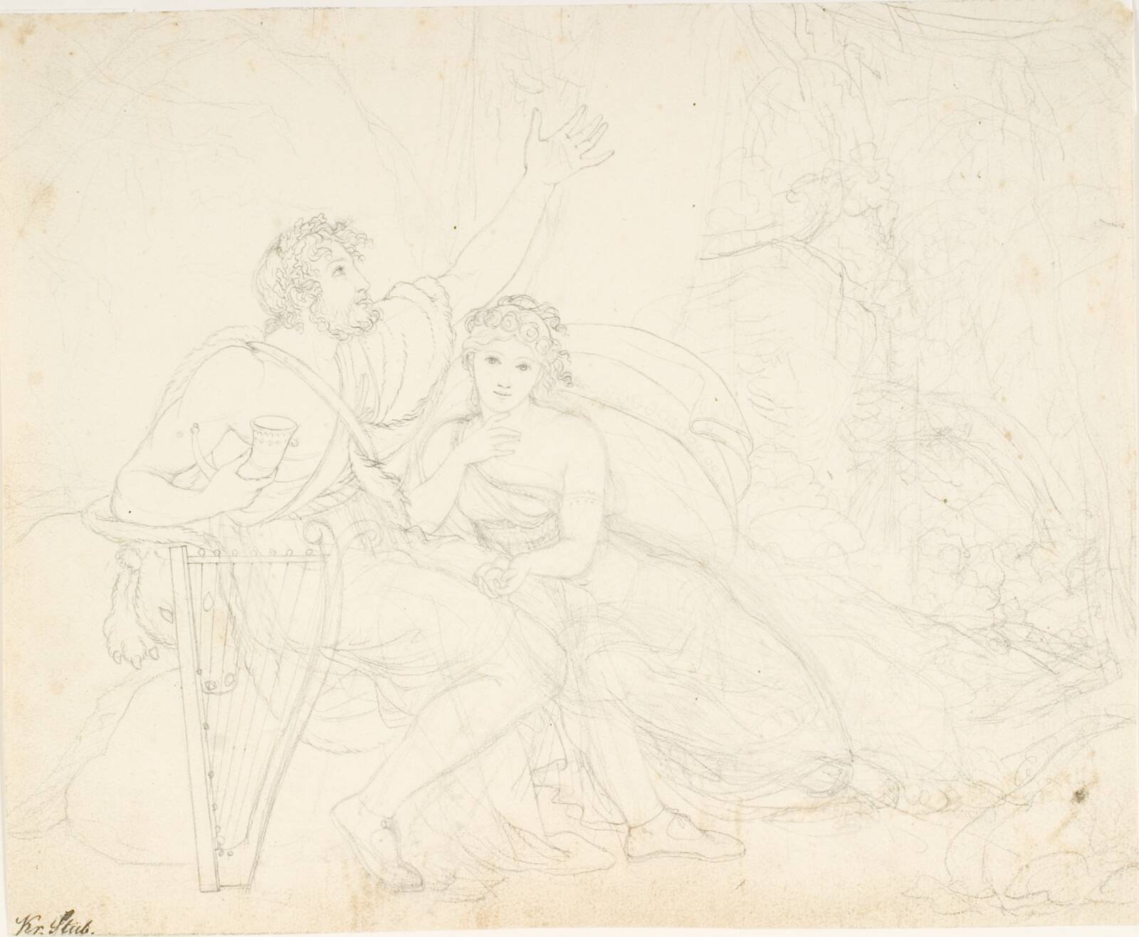 Brage og Idun, C.G. Kratzenstein Stub, 1814-1816