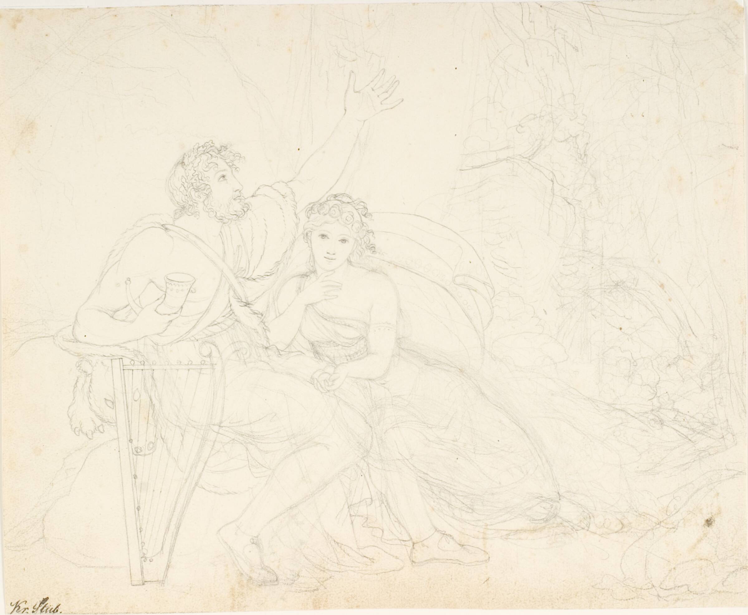 Brage og Idun, C.G. Kratzenstein Stub, 1814-1816