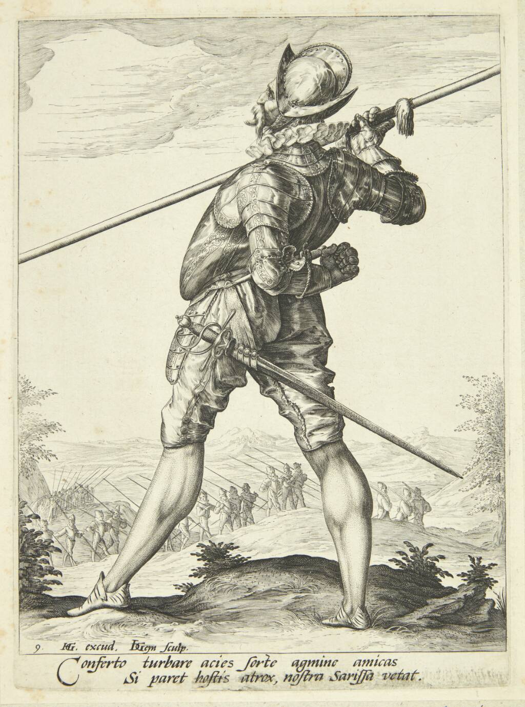 En pikener, Jacques de Gheyn II, 1587