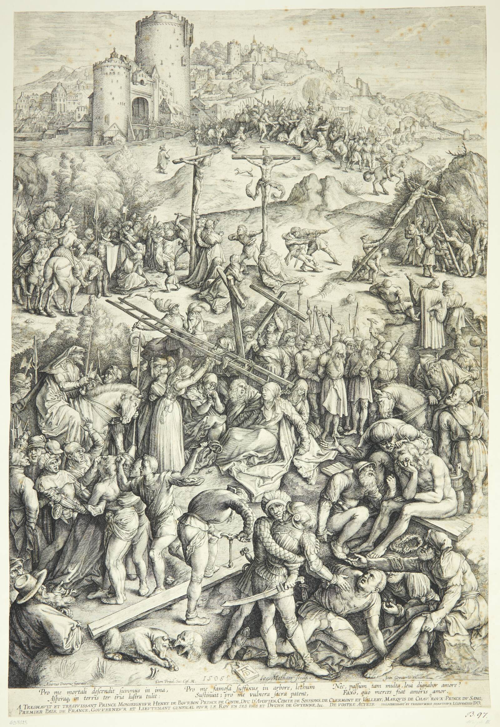 Golgata, Jacob Matham, 1505