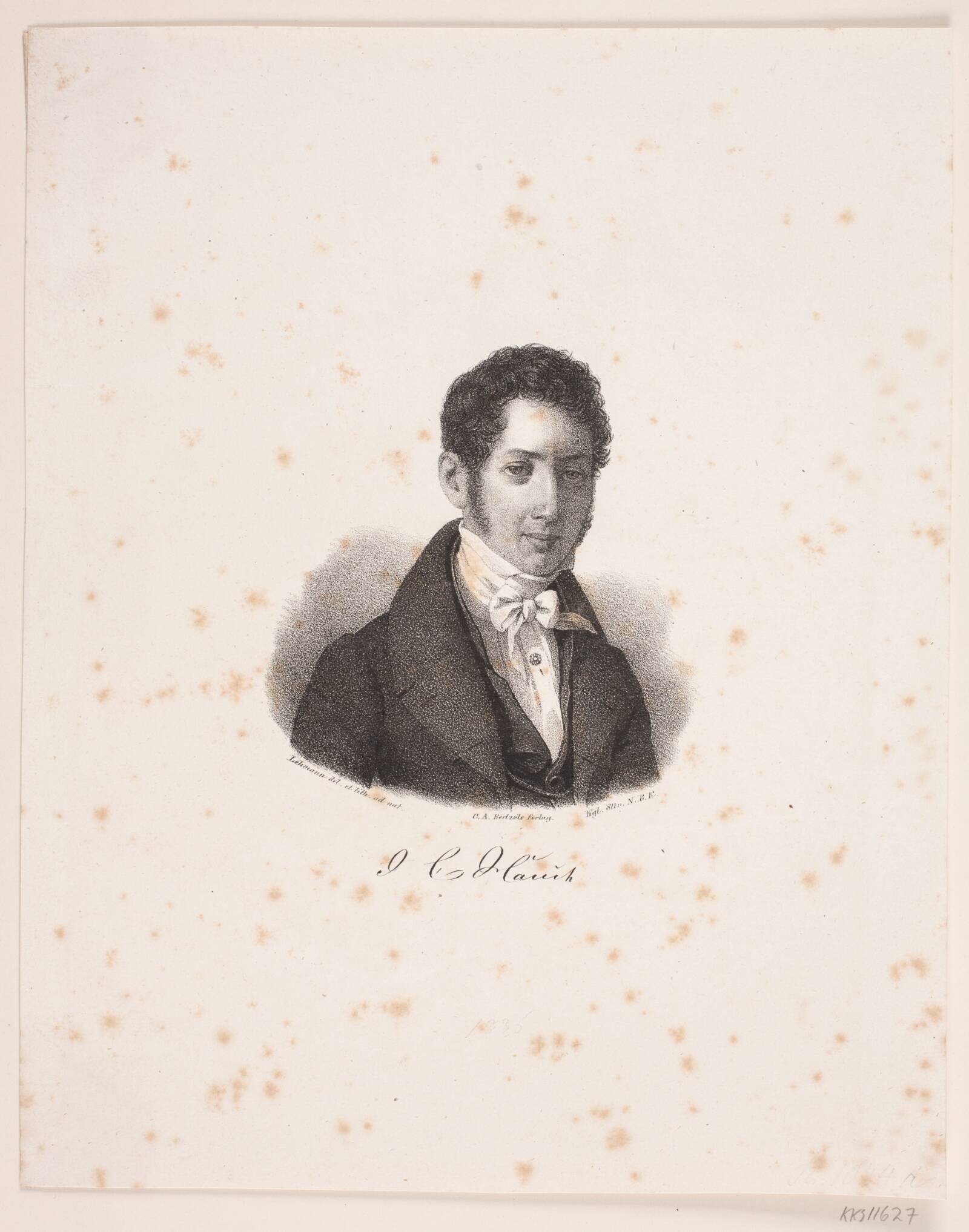 J.C. Hauch, Edvard Lehmann, 1837