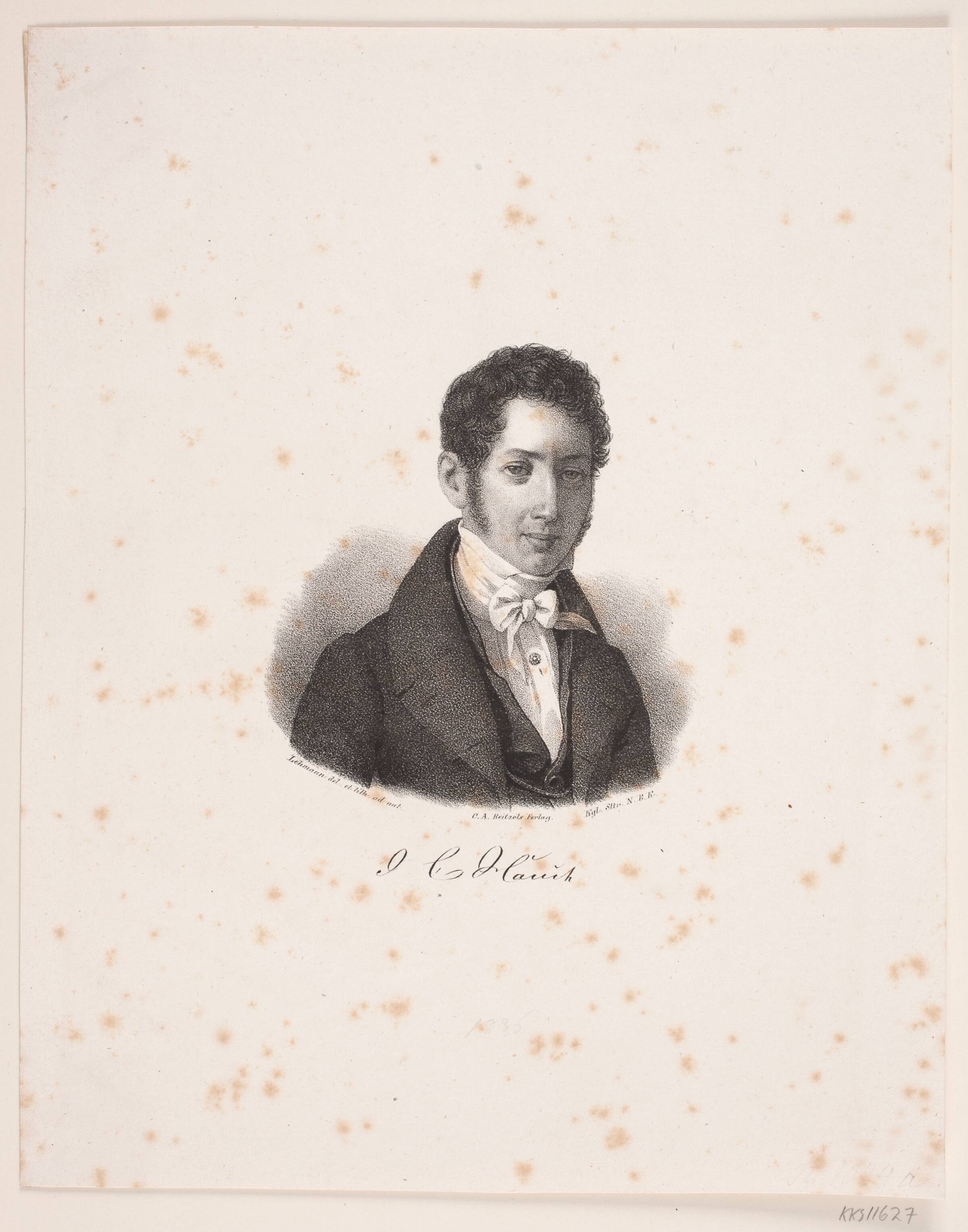 J.C. Hauch, Edvard Lehmann, 1837
