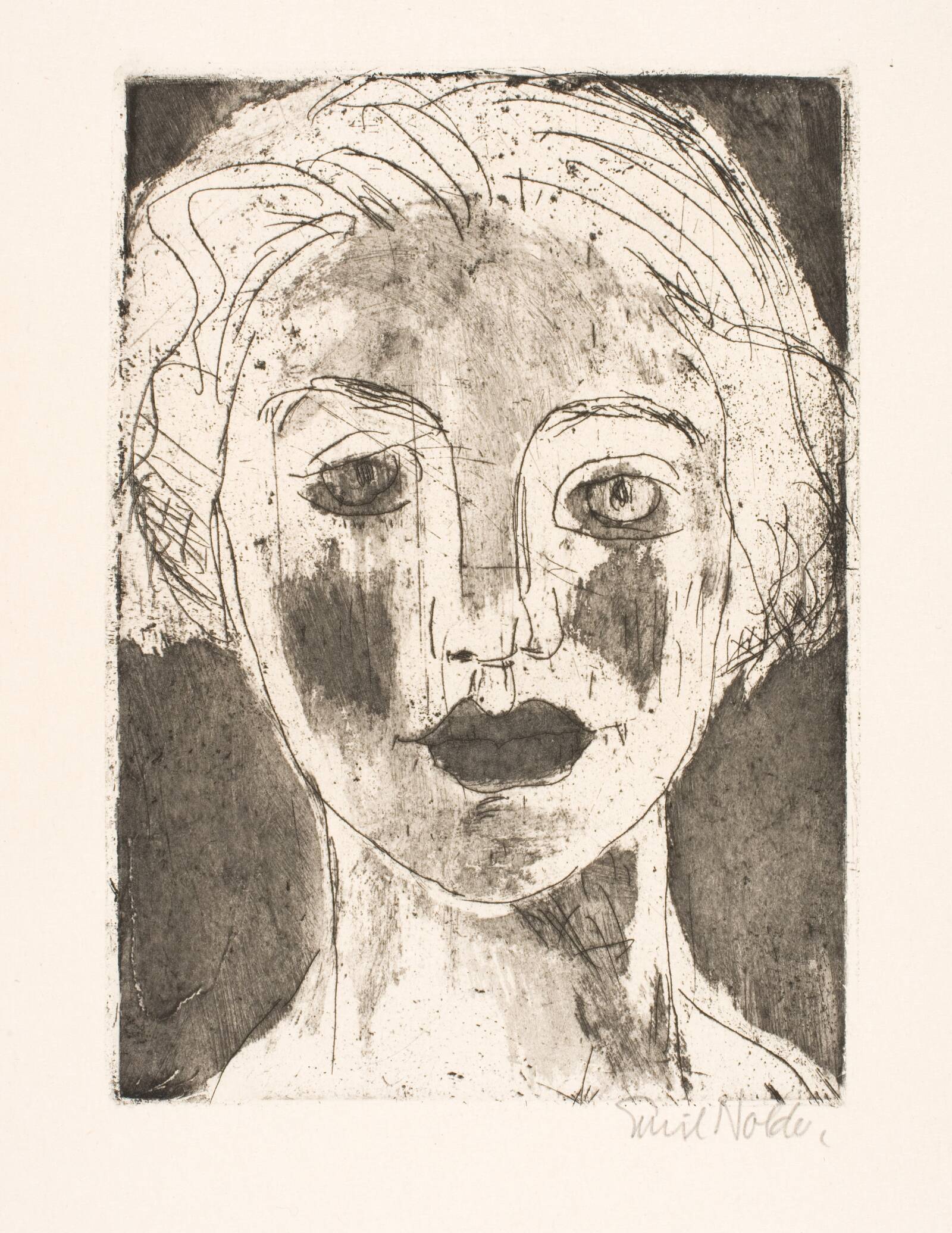 Pigeportræt, Emil Nolde, 1924