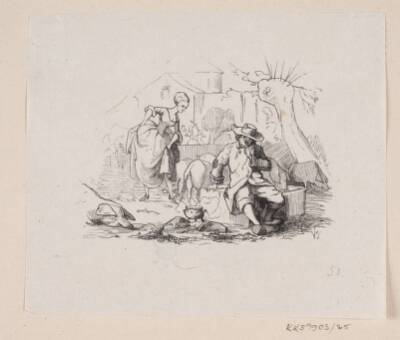 Illustration til "Svinedrengen" i H.C. Andersen, "Eventyr og Historier", Bind 1
