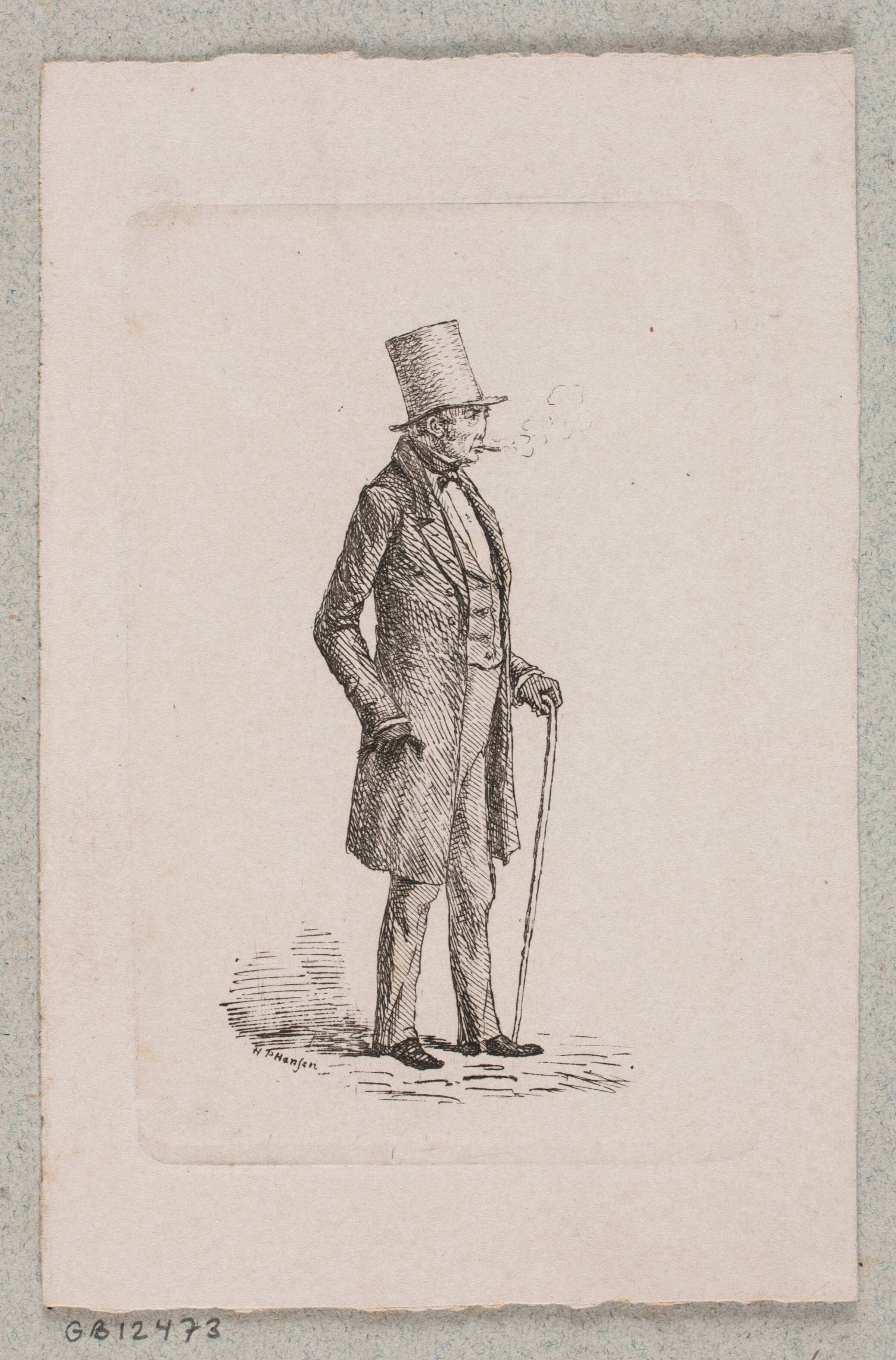 Fuldmægtig Hansen i Kbh's Udskrivningskontor, H.P. Hansen, 1829-1899