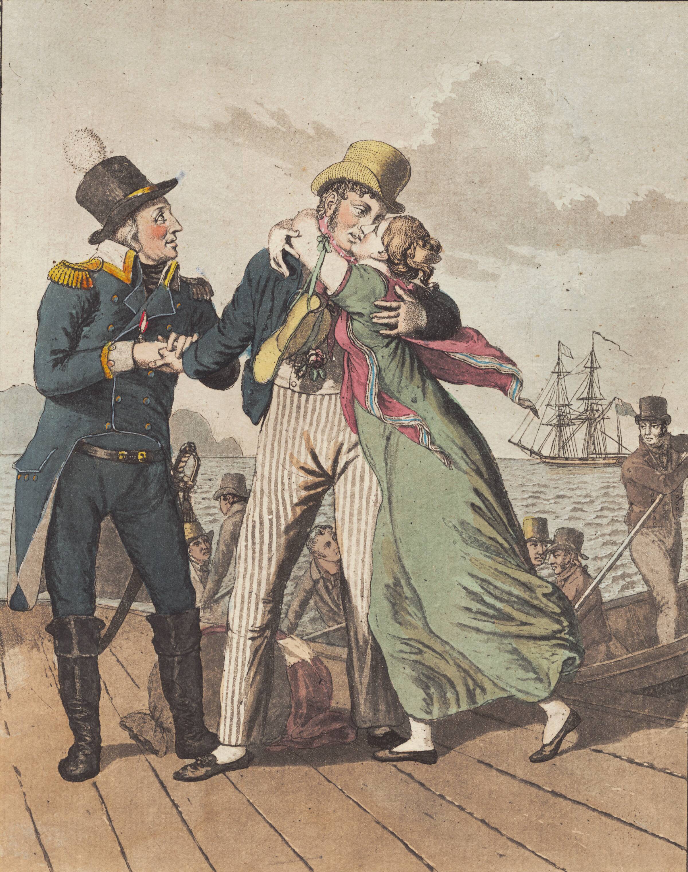 "Tilbagekomst fra det engelske fangenskab", Niels Truslew, 1808