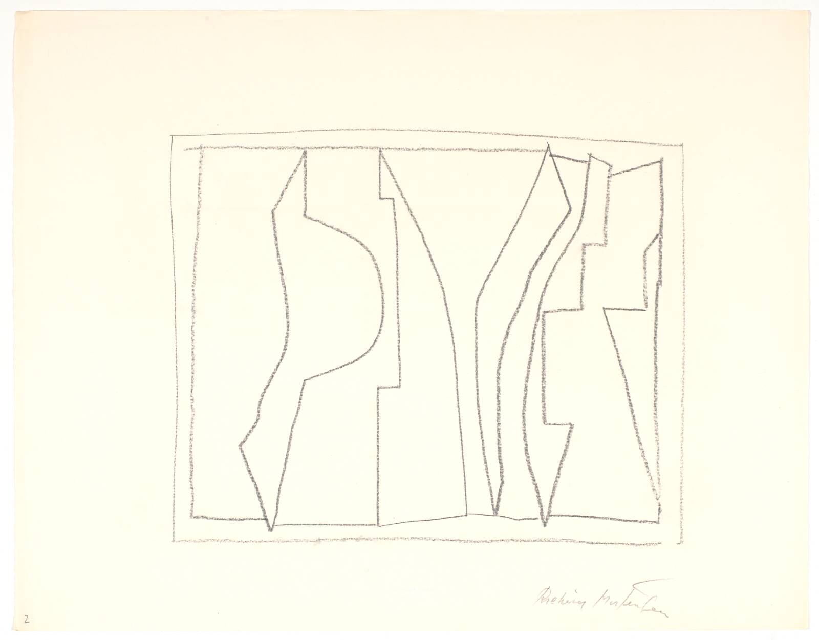 Uden titel, Richard Mortensen, 1956-1958