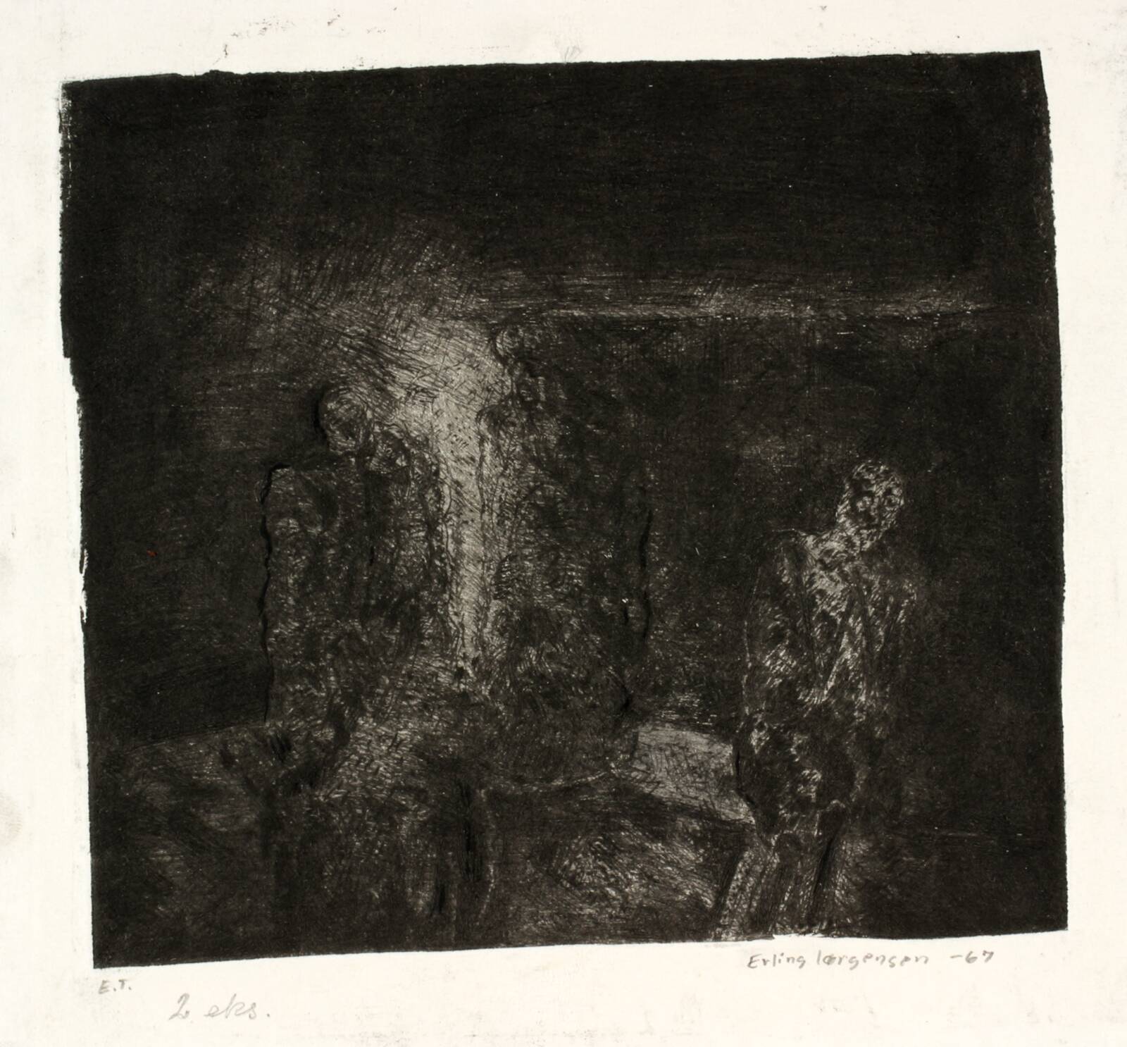 Sted mellem siddende mennesker, Erling Jørgensen, 1967