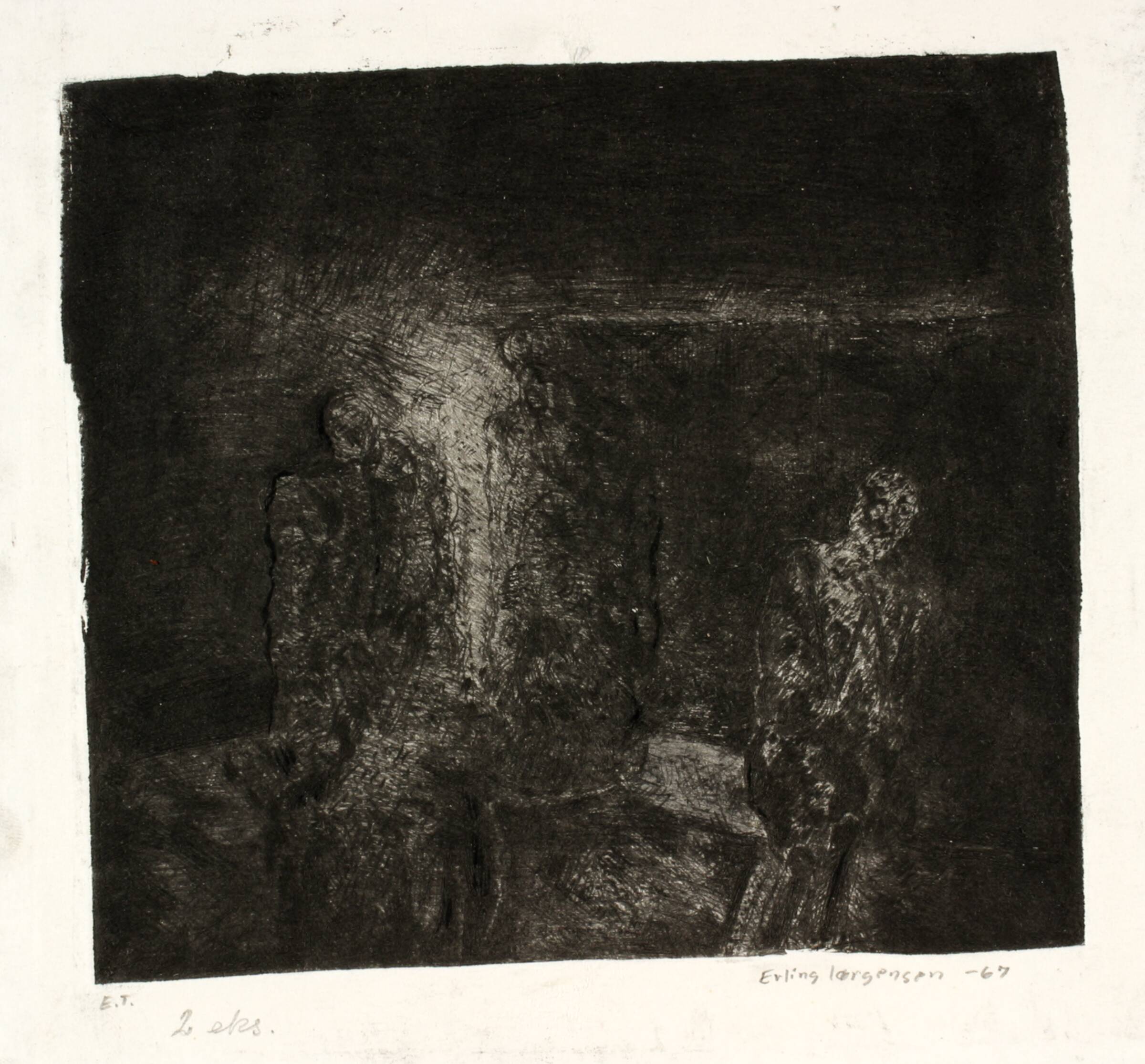 Sted mellem siddende mennesker, Erling Jørgensen, 1967