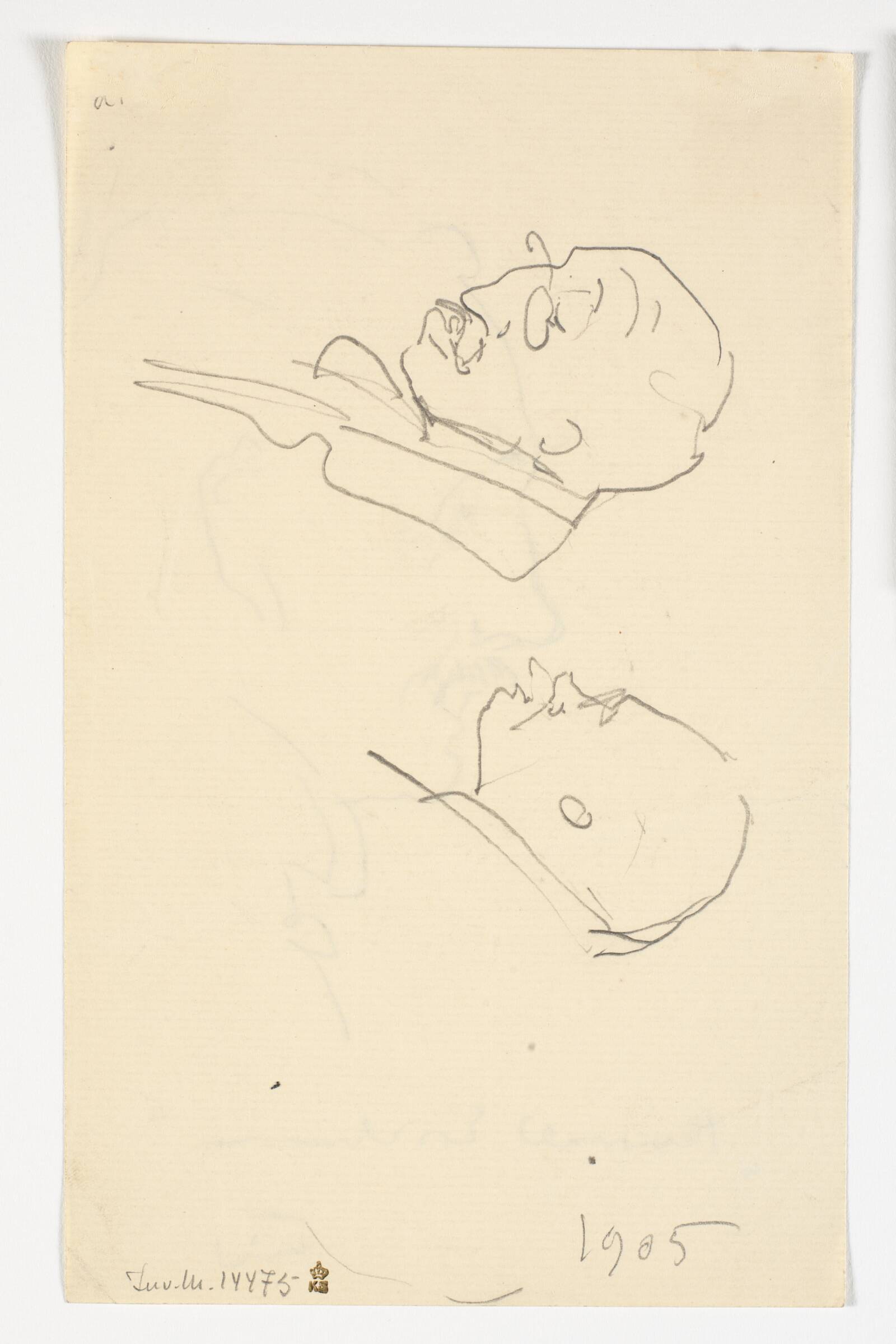 To profilportrætter, Ludvig Find, 1905