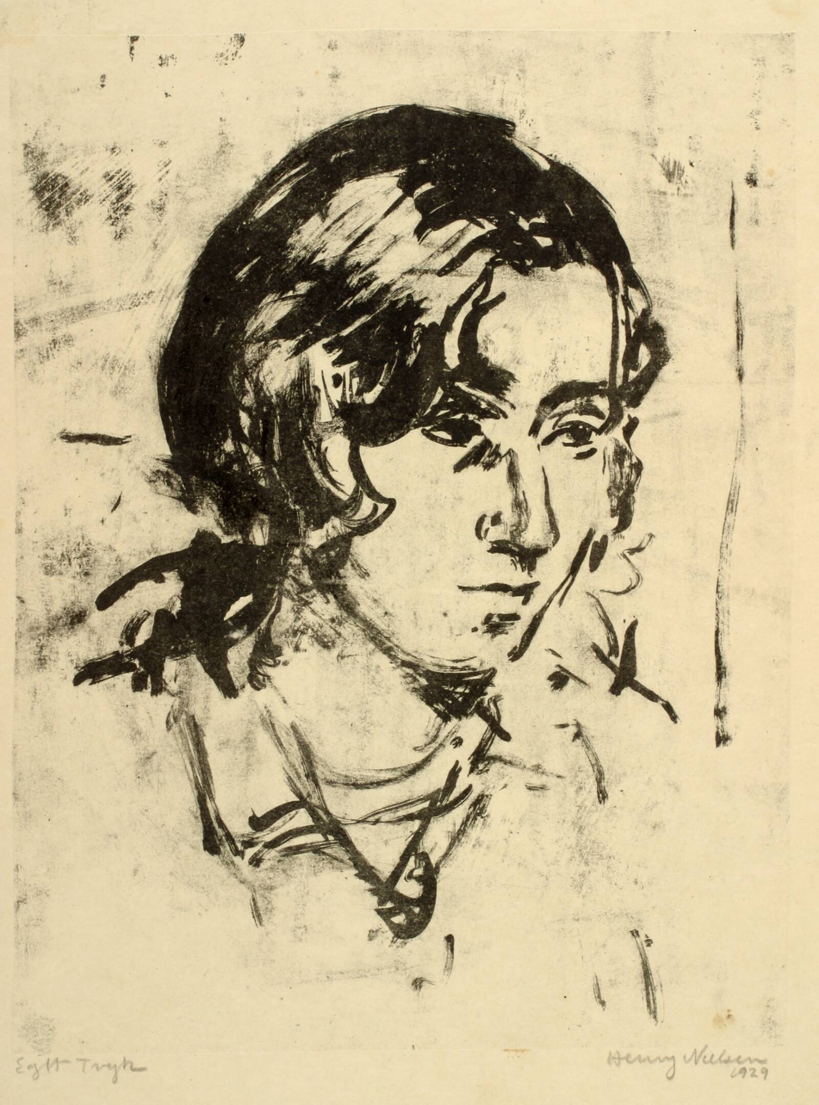 Kvindeportræt, Henry Nielsen, 1929
