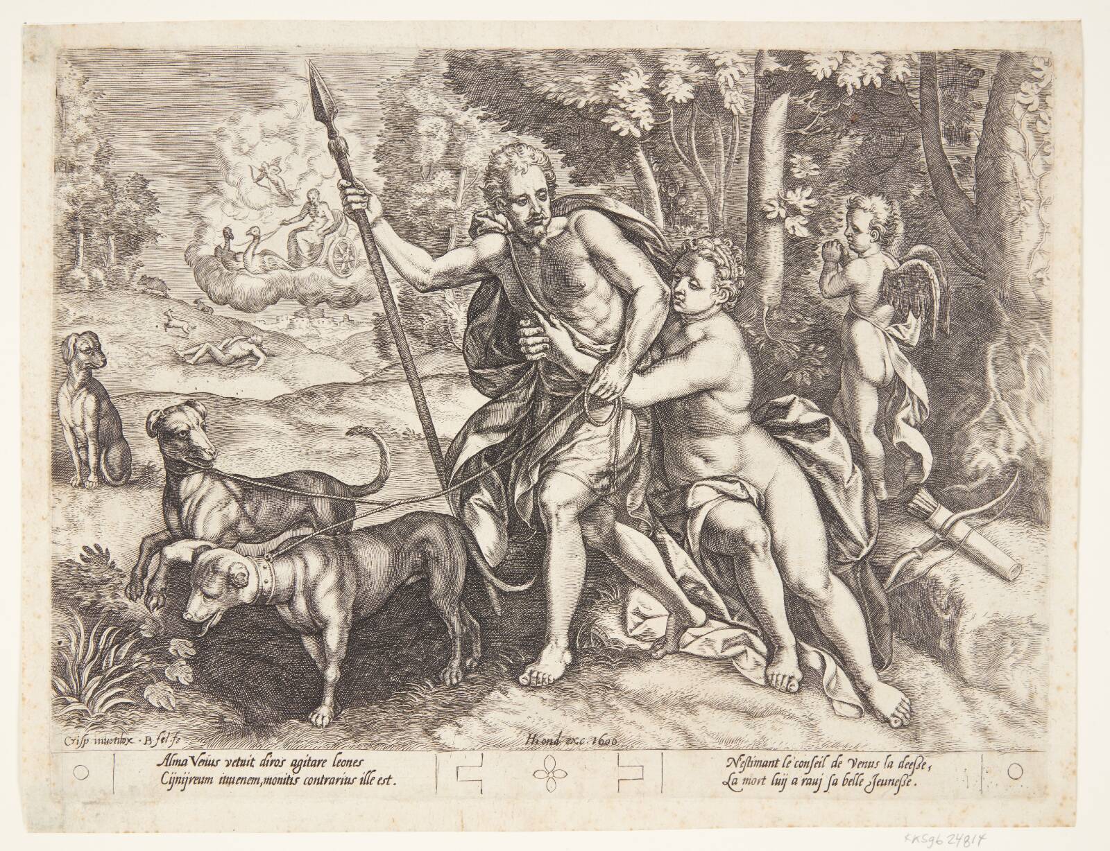 Venus og Adonis, Barbara van den Broeck, 1576-1600