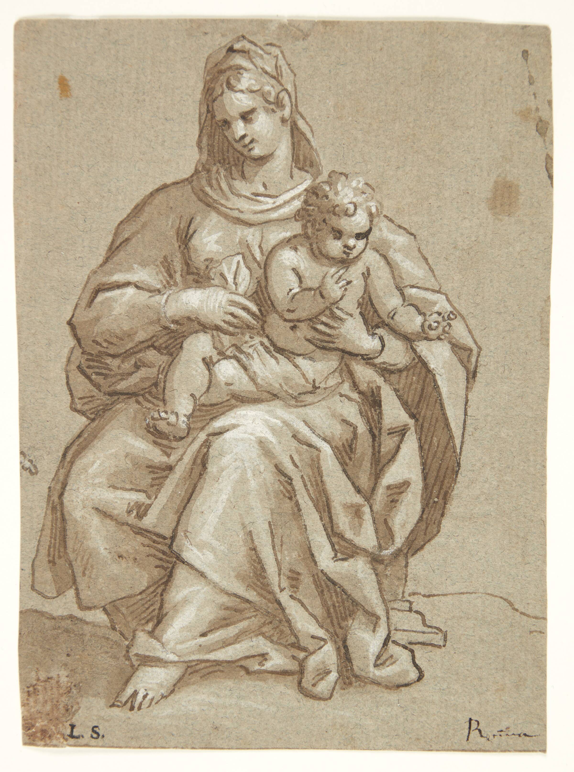 Maria med barnet, Andreas Bodan, 1600-1700