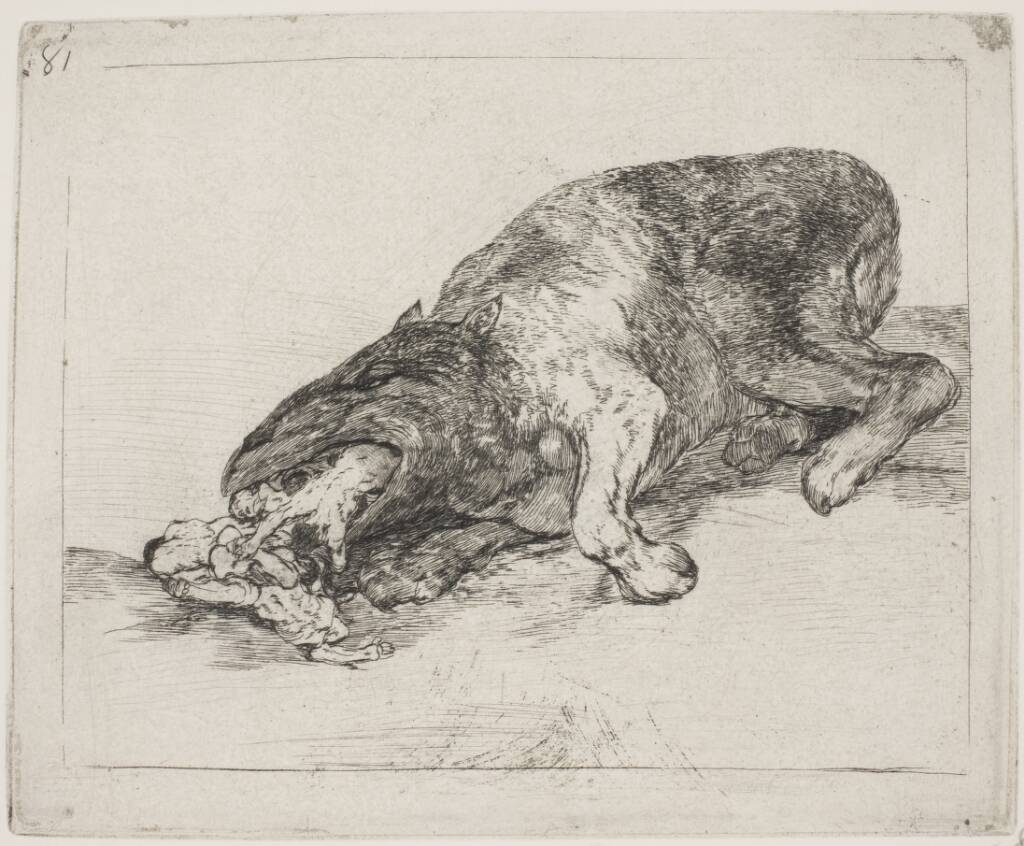 Et vildt uhyre (81), Francisco de Goya, 1810-1812