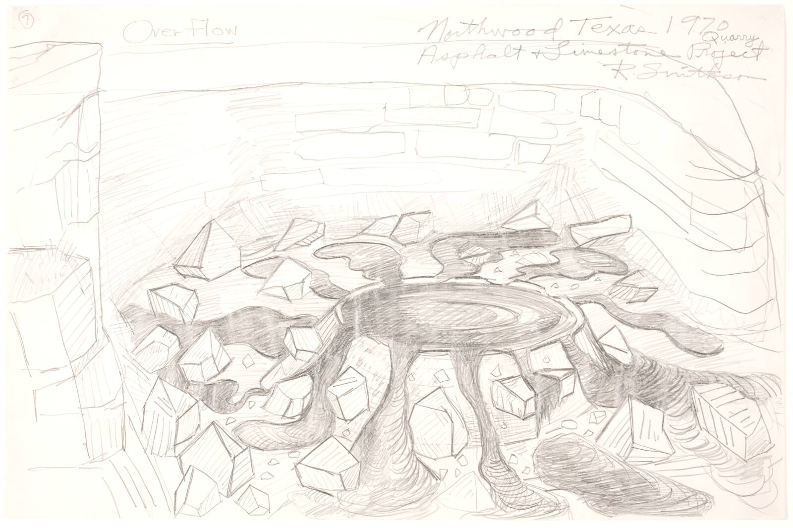 Texas Overflow, Robert Smithson, 1970