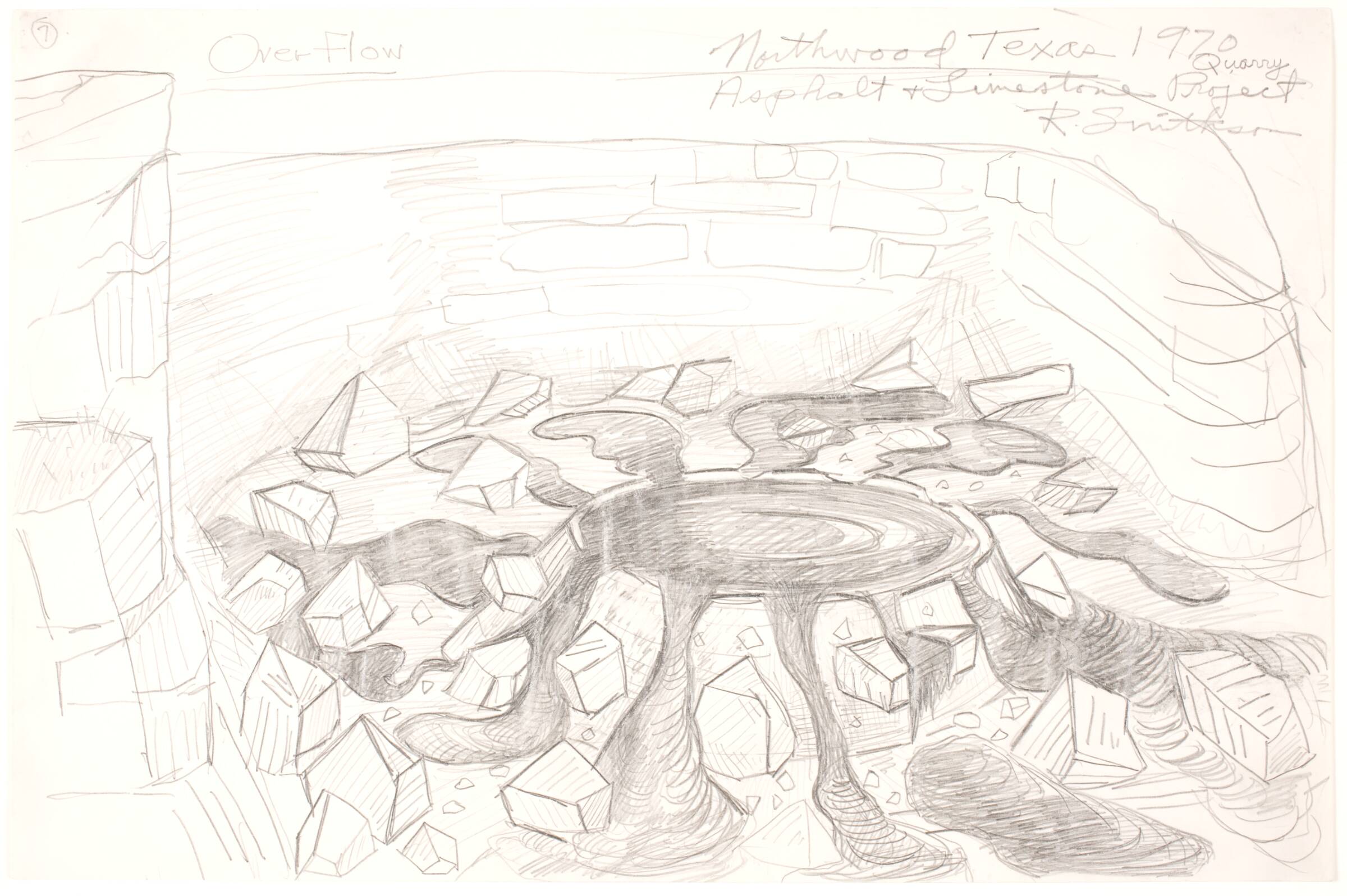 Texas Overflow, Robert Smithson, 1970