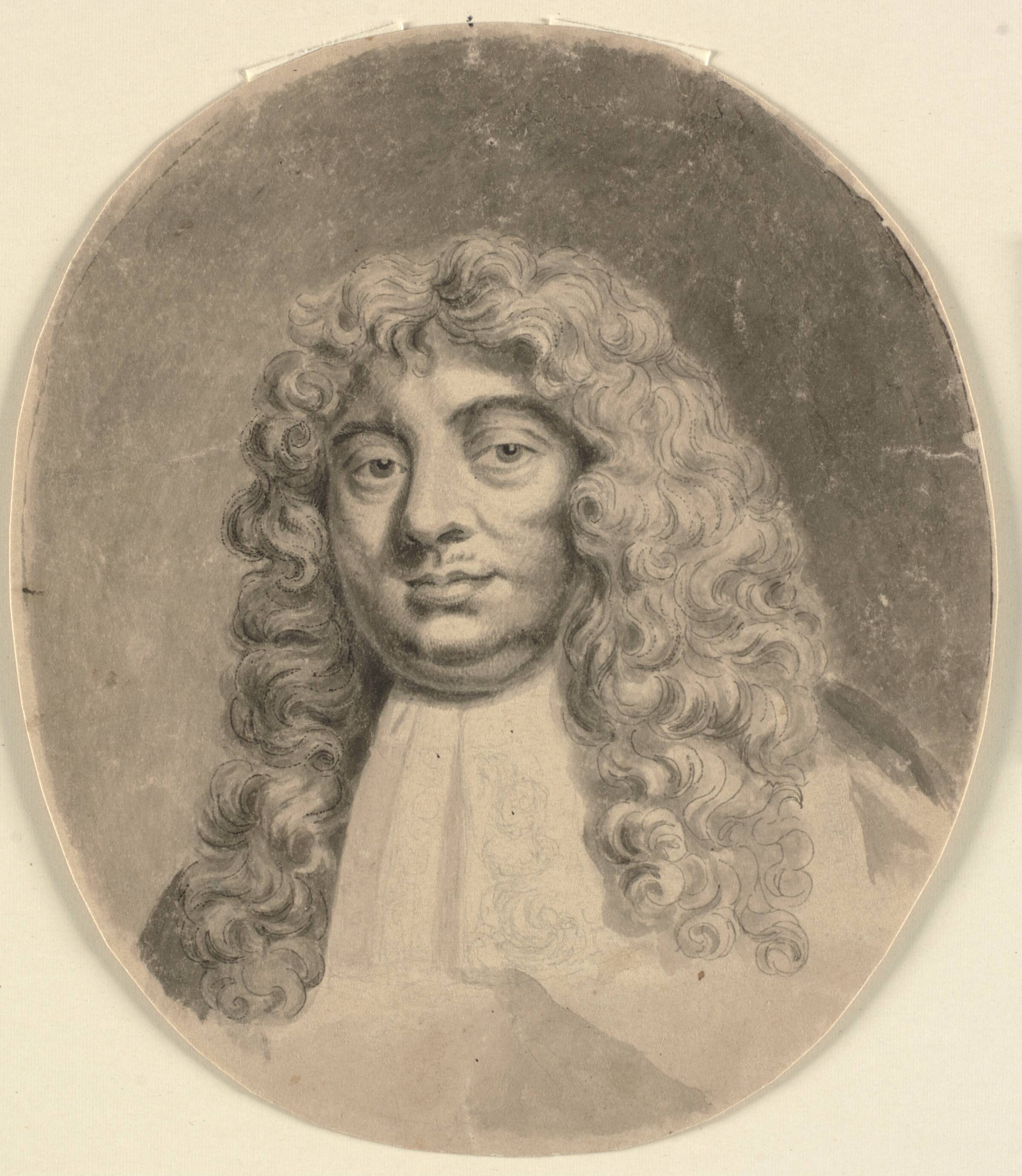Portræt af en mand. Brystbillede. Kopi efter et portræt fra det 17. årh. (The Earl of Lauderdale?), John Sparrow, 1793