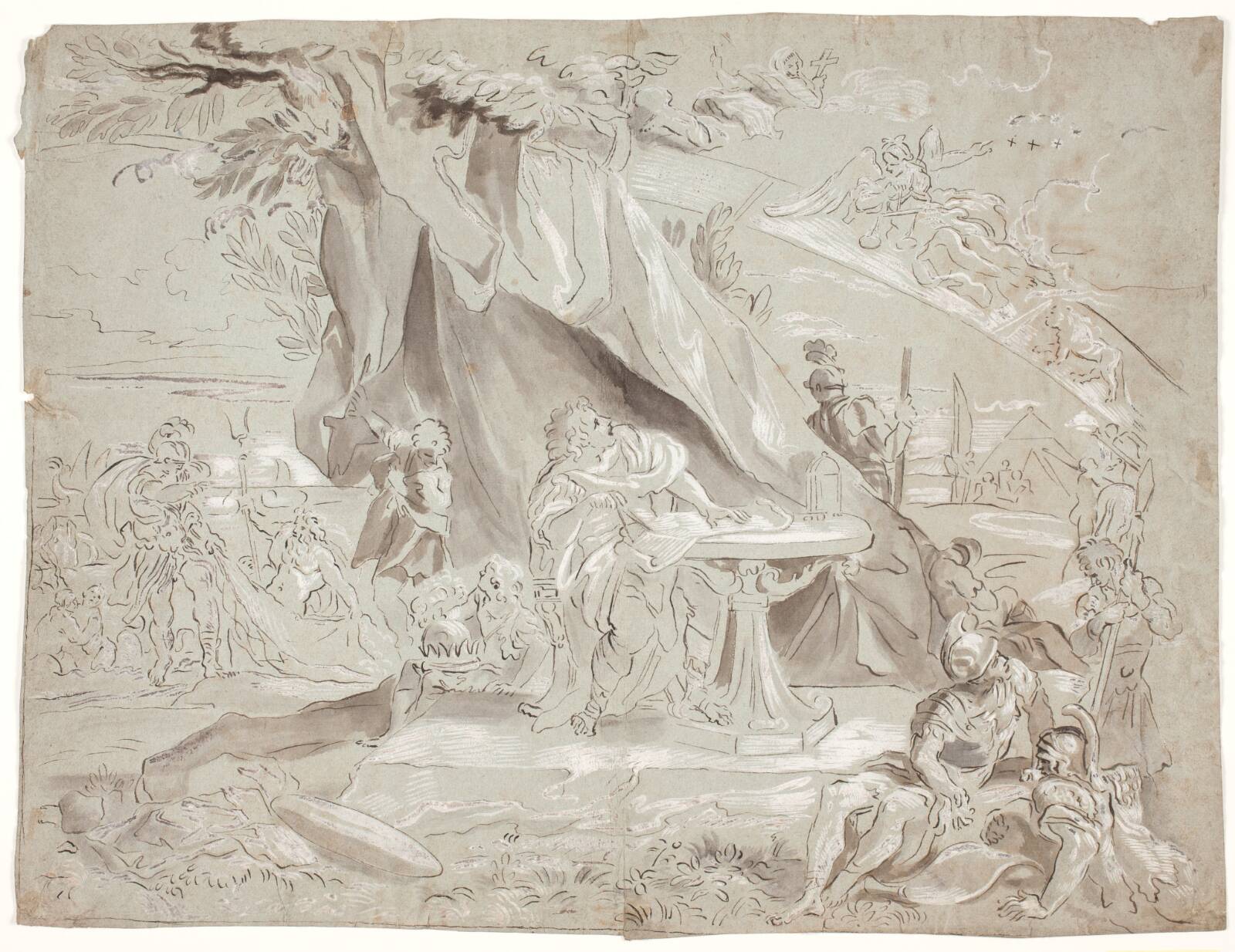 Allegorisk komposition, Hendrik Krock, 1671-1738