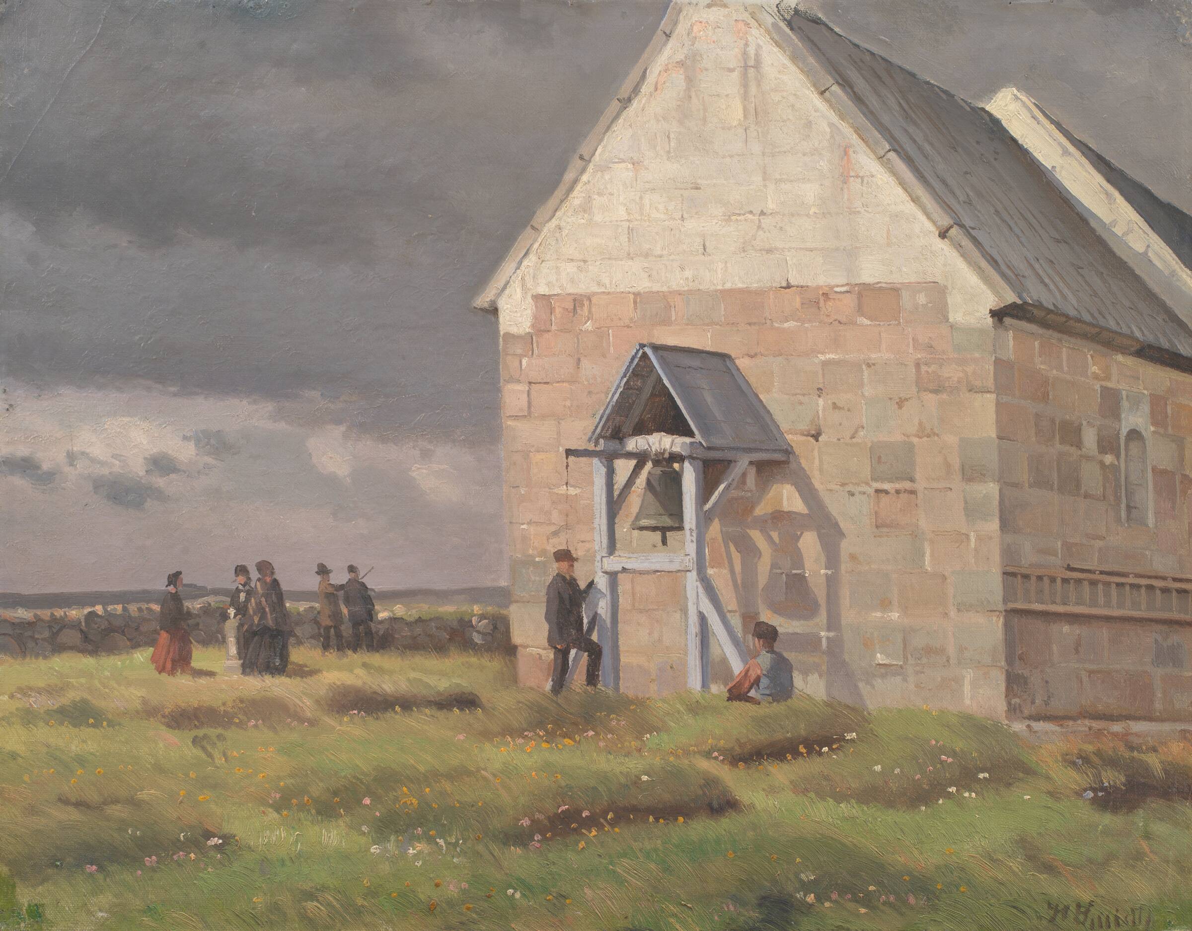 Nørre Vium Kirke. Optrækkende uvejr, Hans Smidth, 1893-1896