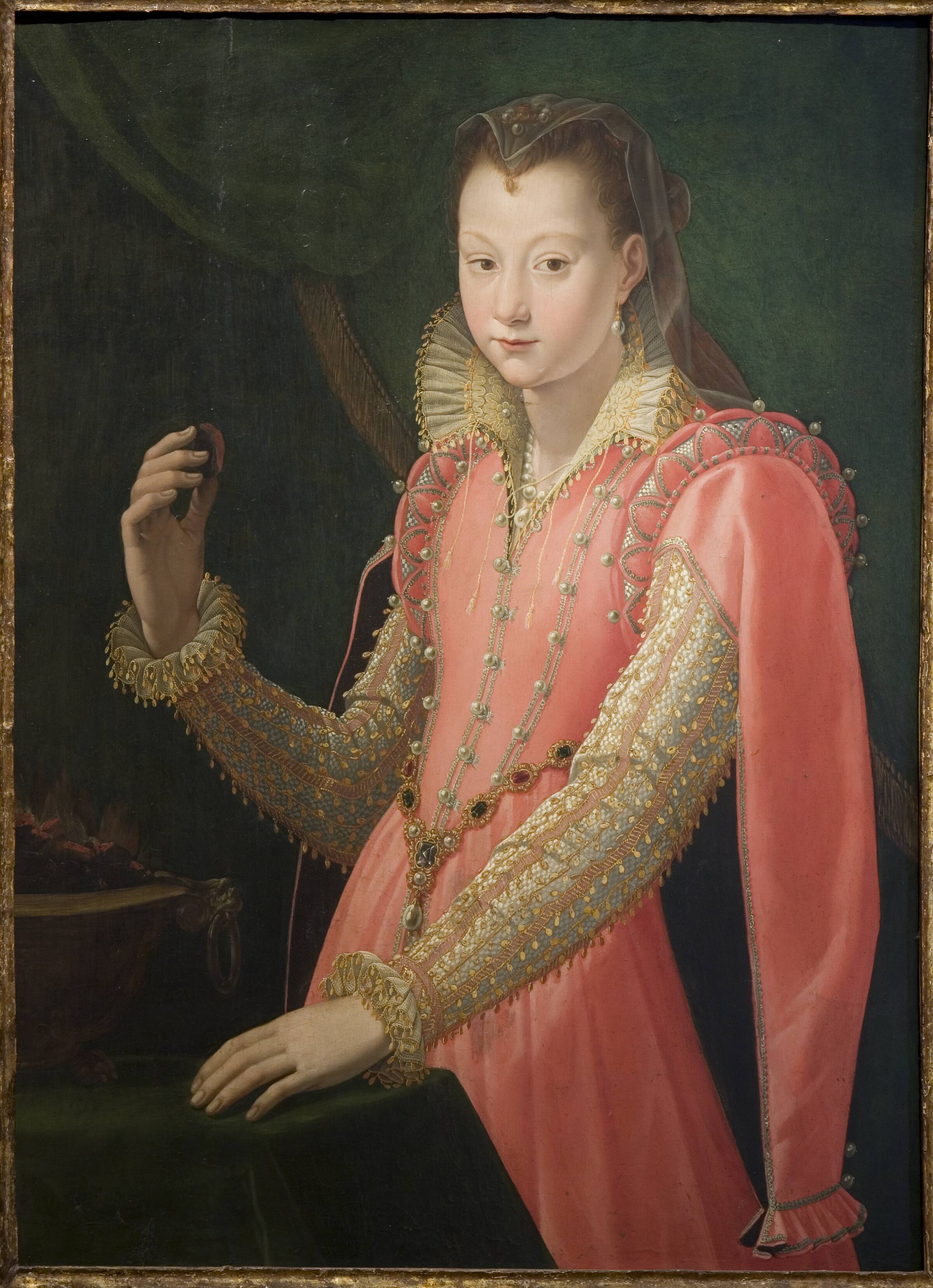 Ung kvinde portrætteret som Portia Catonis, Santi di Tito, 1551-1603
