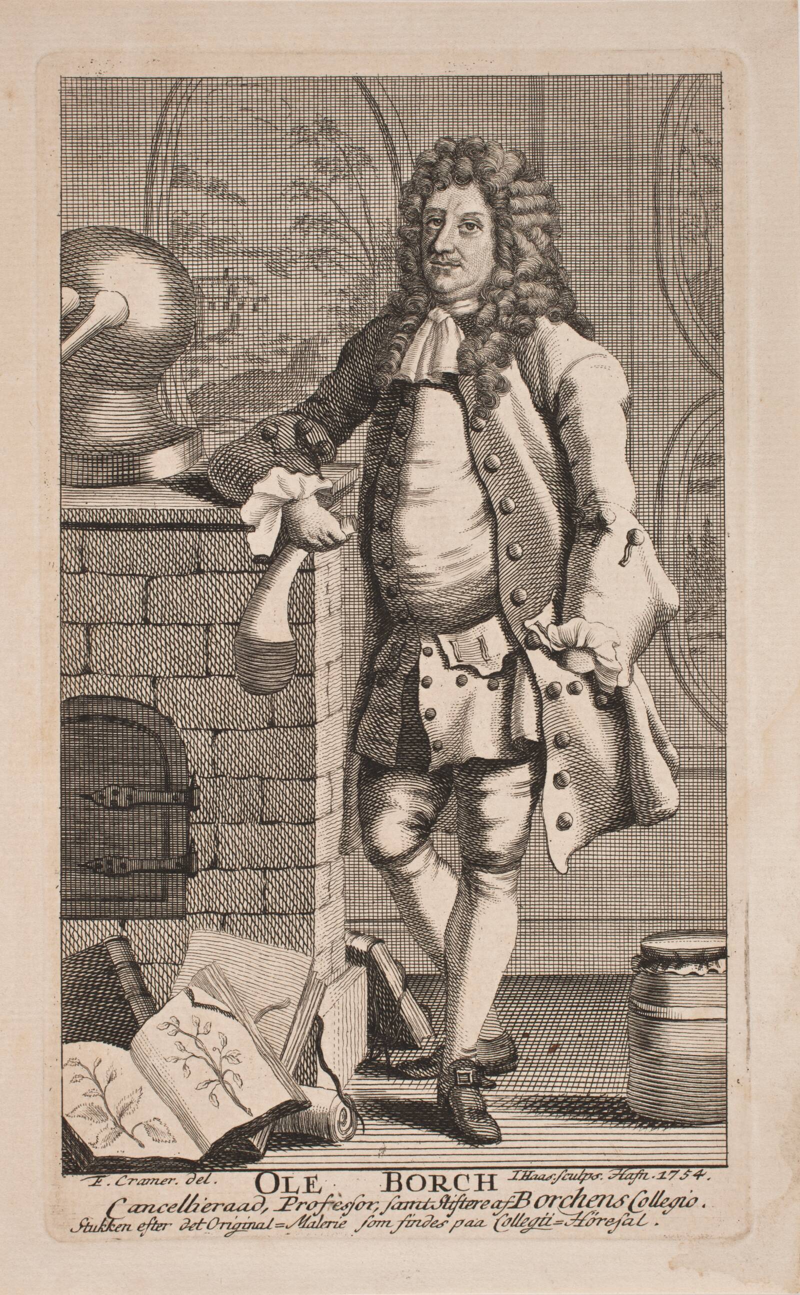 Professor Ole Borch, Jonas Haas, 1754