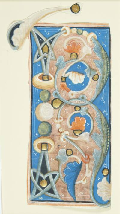 Ornamenteret initial R.