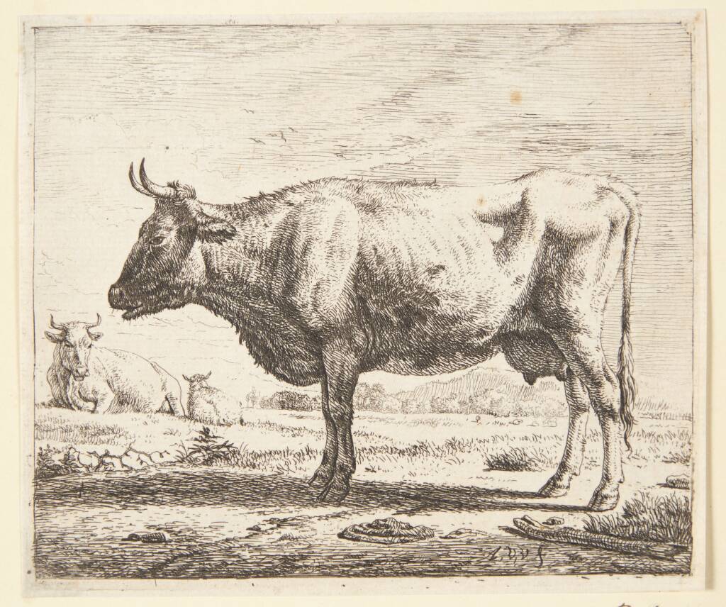 To køer og et får, Adriaen van de Velde, 1636-1672