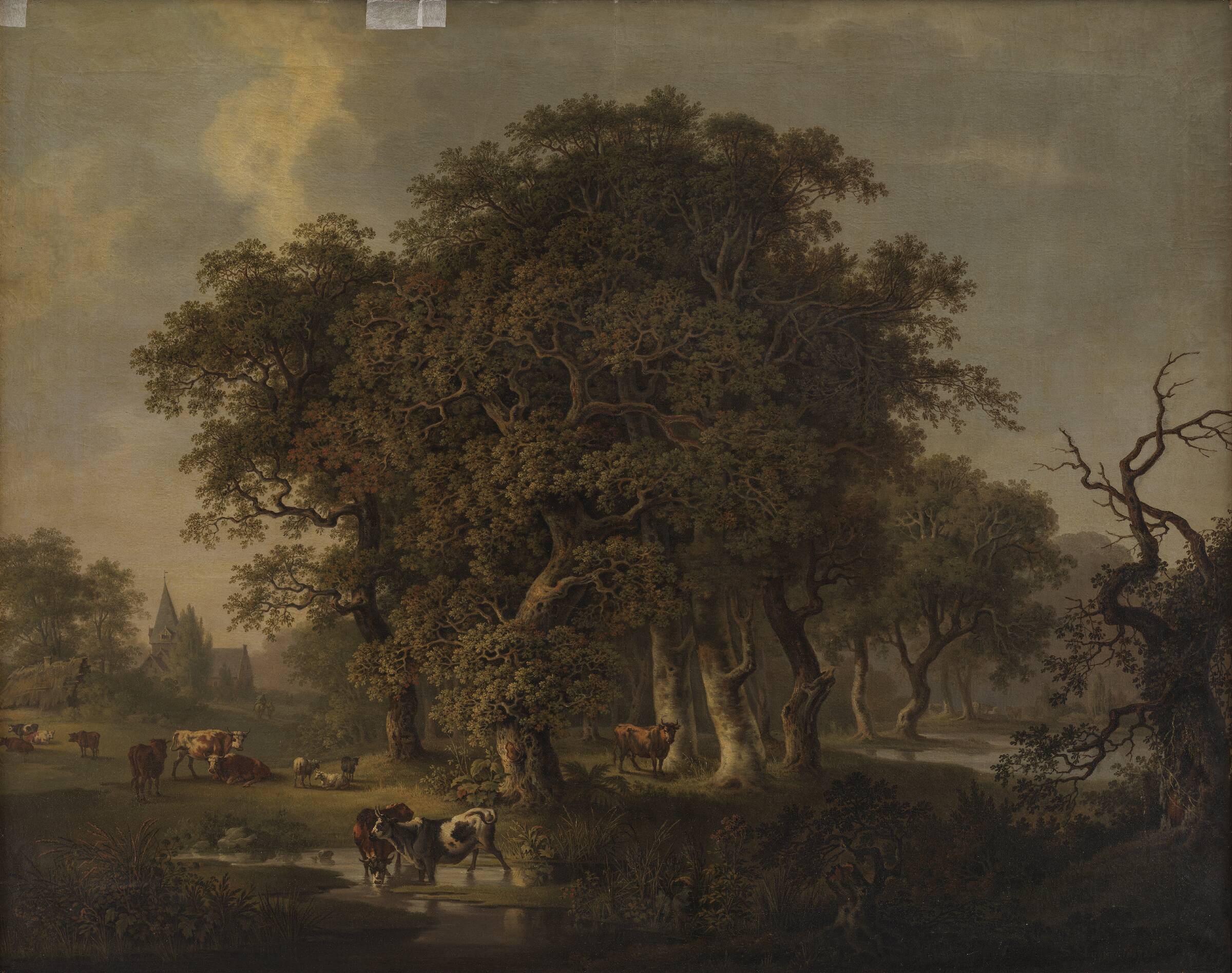 Kvæg i en skov, Samuel Mygind, 1817
