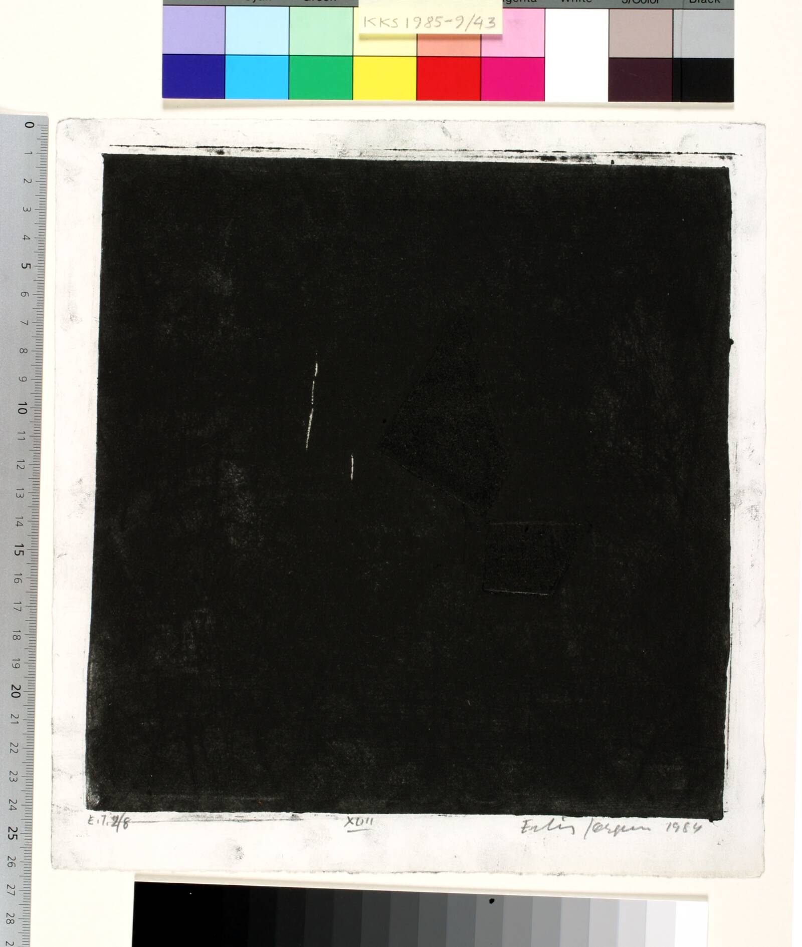 Dagbogsblad XLIII, Erling Jørgensen, 1984