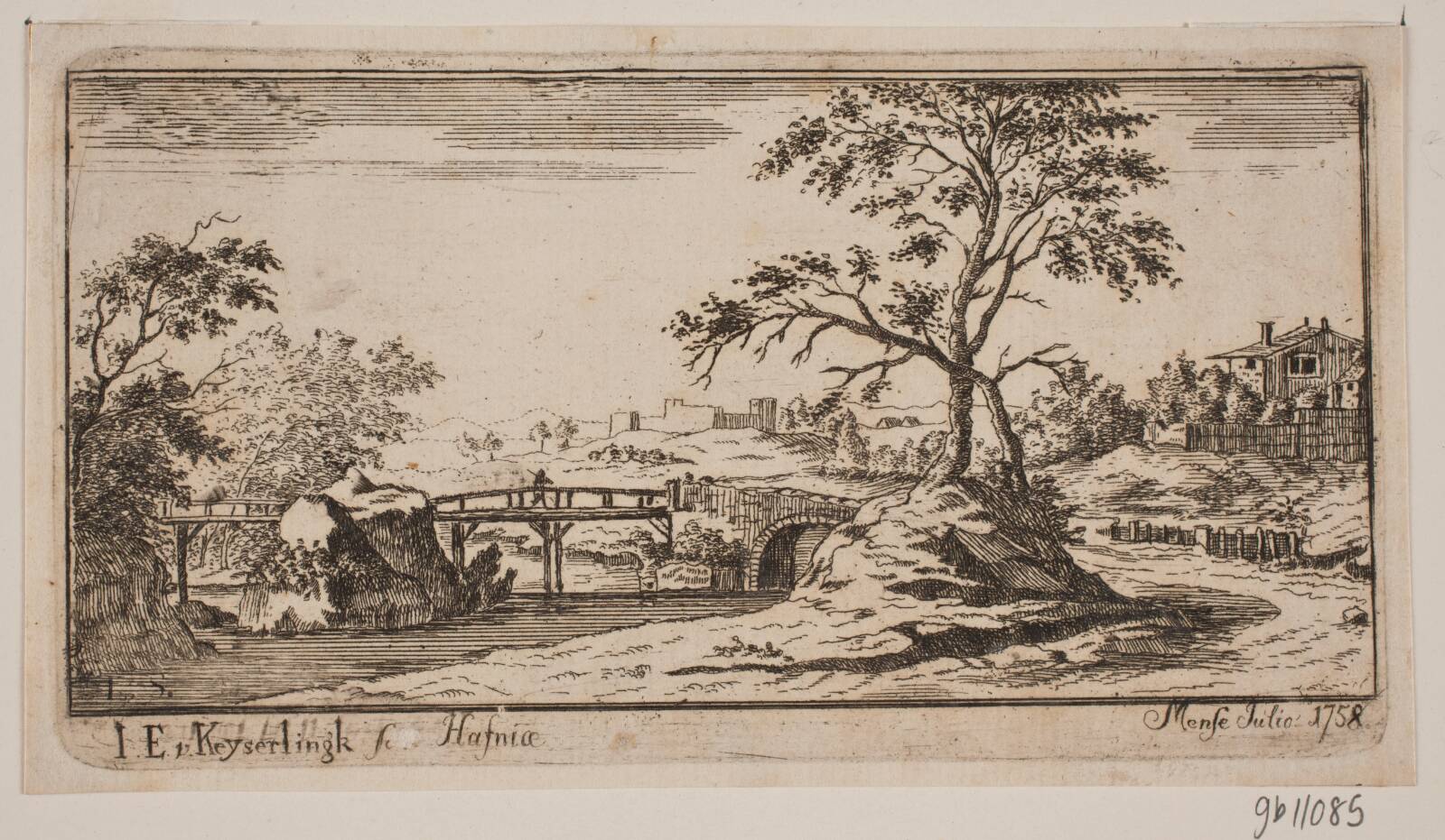 Landskab, J.E. Keyserlingk, 1758