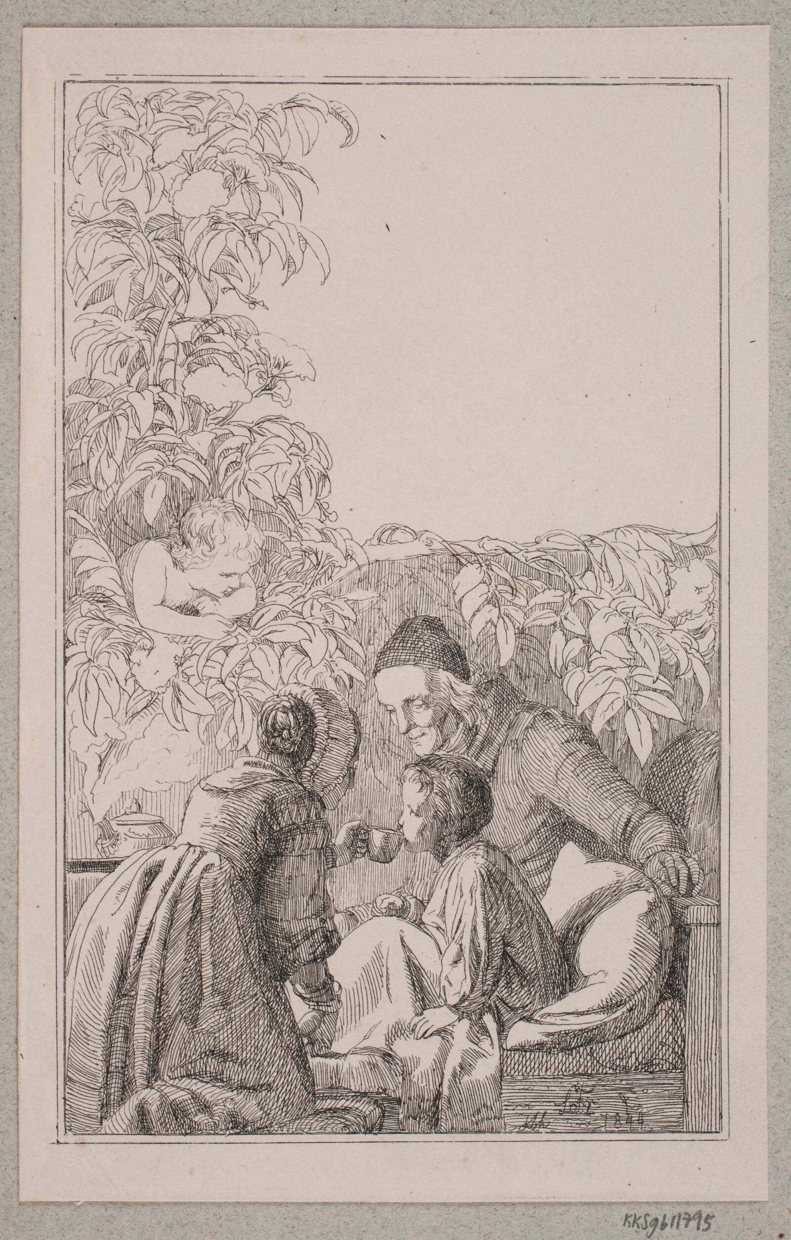 Hyldemor, Lorenz Frølich, 1844