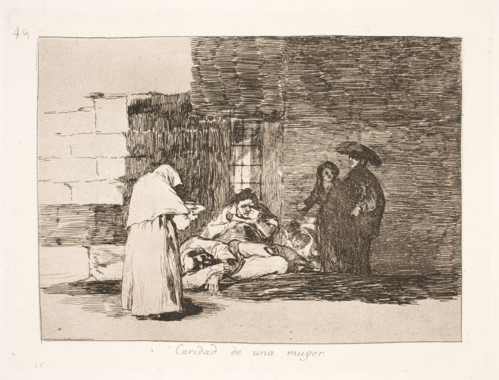 En Kvindes Barmhjertighed (49), Francisco de Goya, 1810-1820