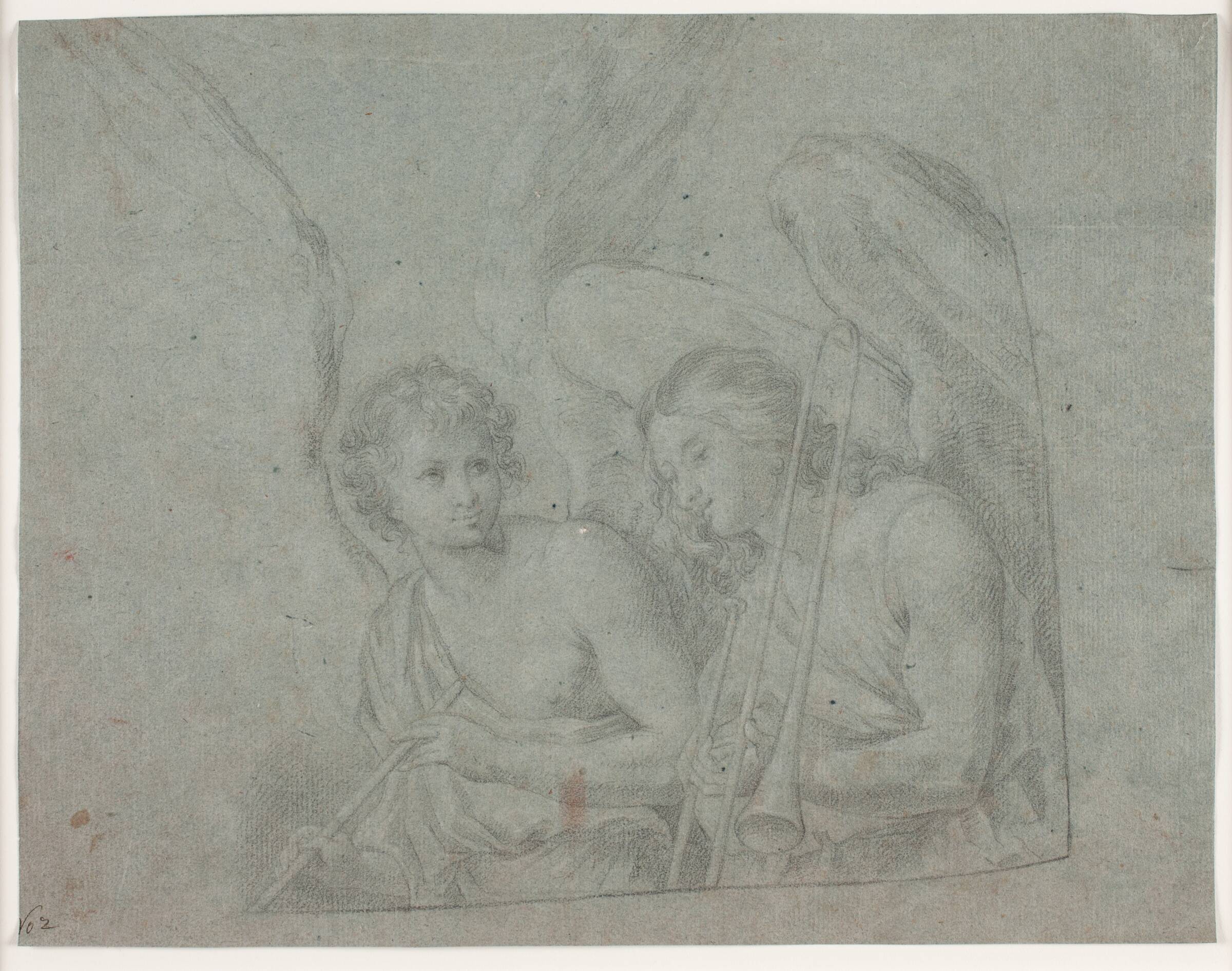 To engle med musikinstrumenter, Hendrik Krock, 1686-1738