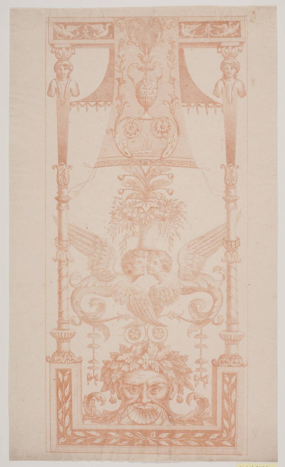 En montant med figurlig og ornamental dekoration, by Jacques François Joseph Saly, 1717-1776