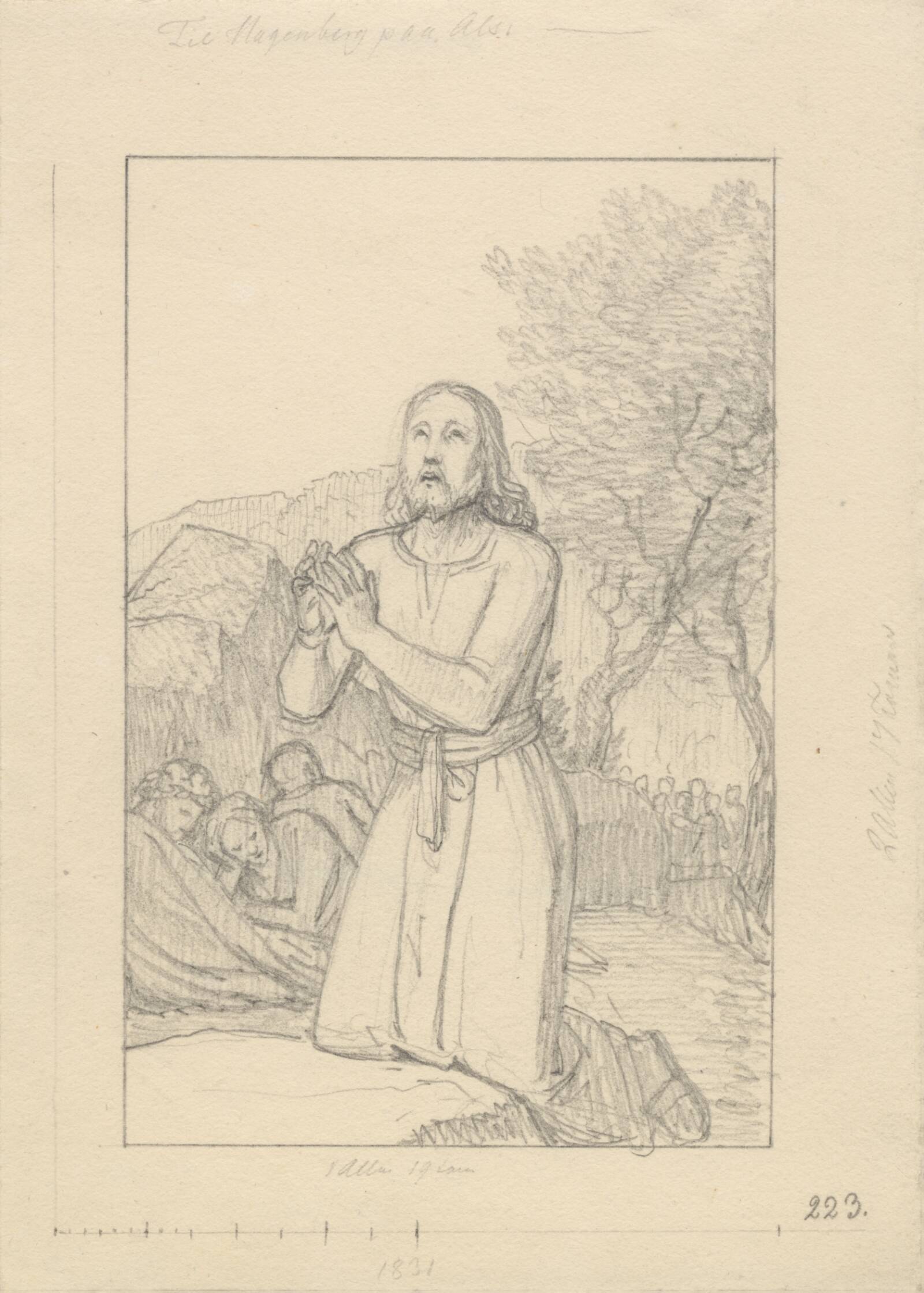 Kristus i Gethsemane., C.W. Eckersberg, 1831
