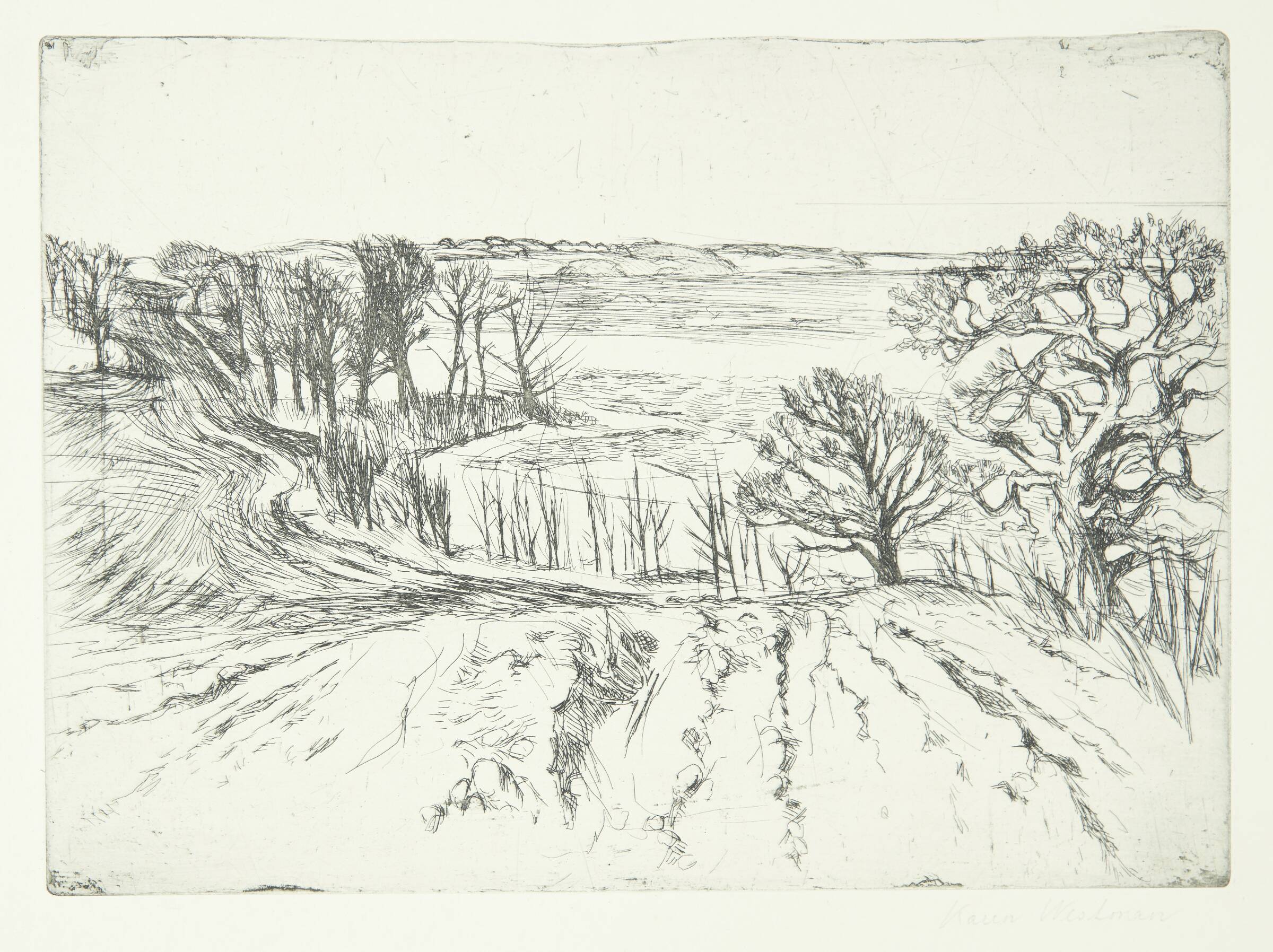 Ved Esrom sø, Karen Westman, 1954
