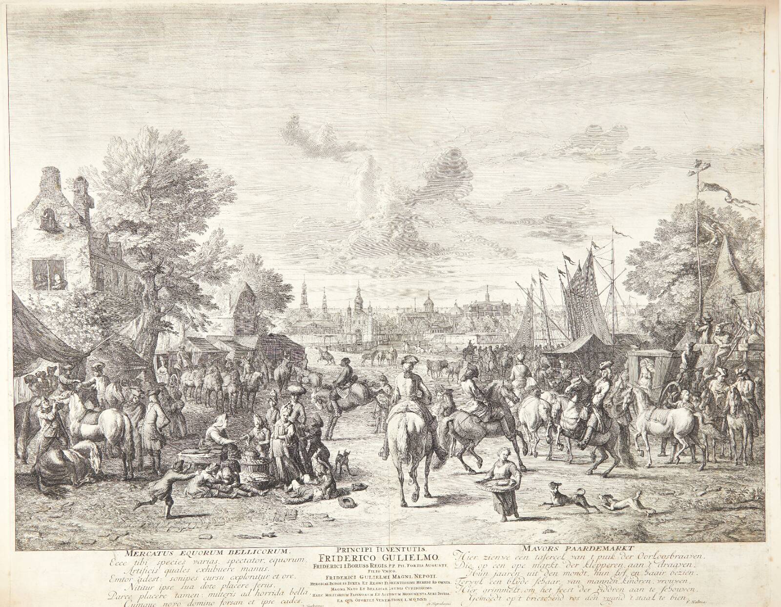 Hestemarked, Jan van Huchtenburg, 1647-1733