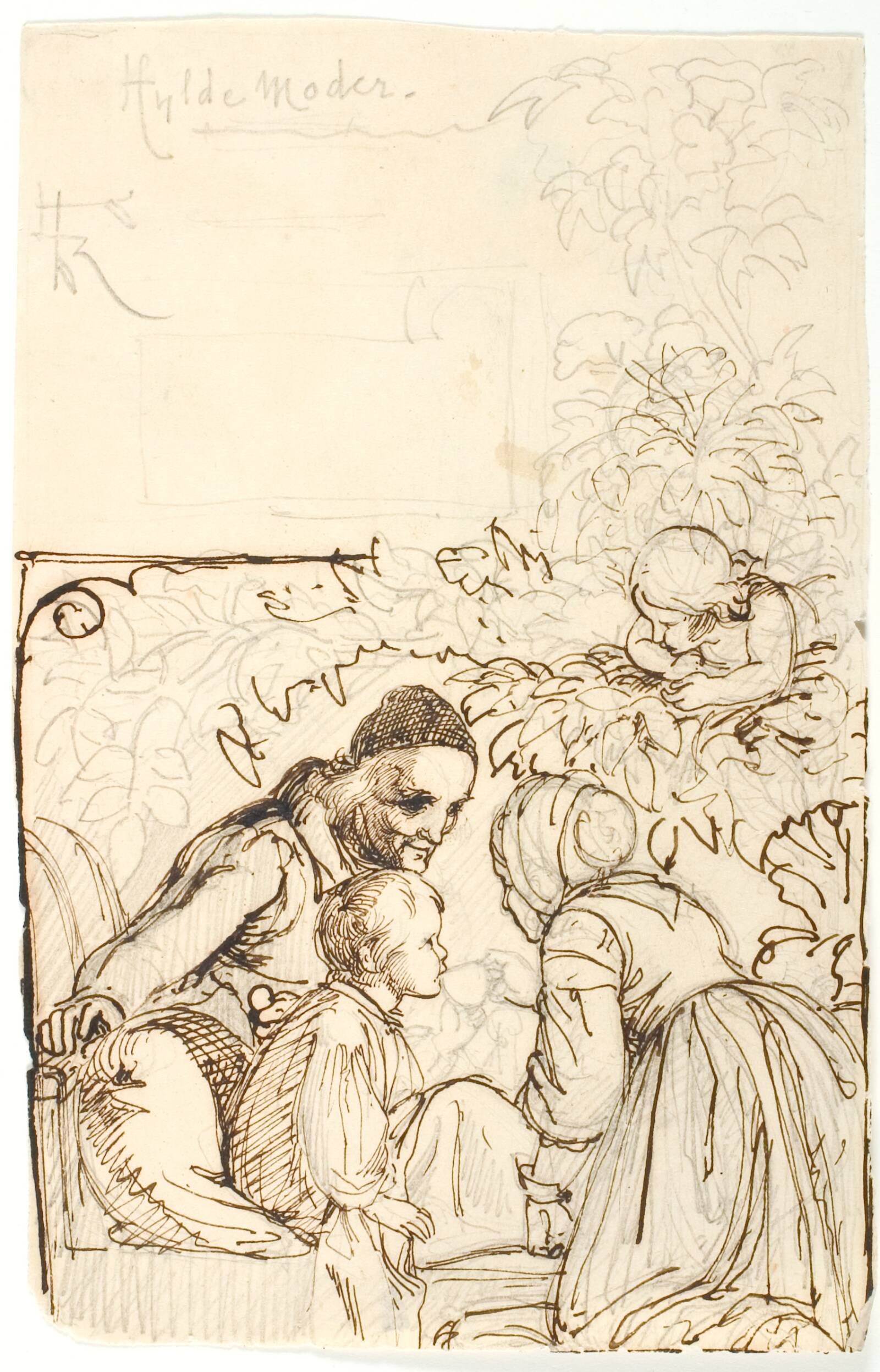 Hyldemoer, Lorenz Frølich, 1844
