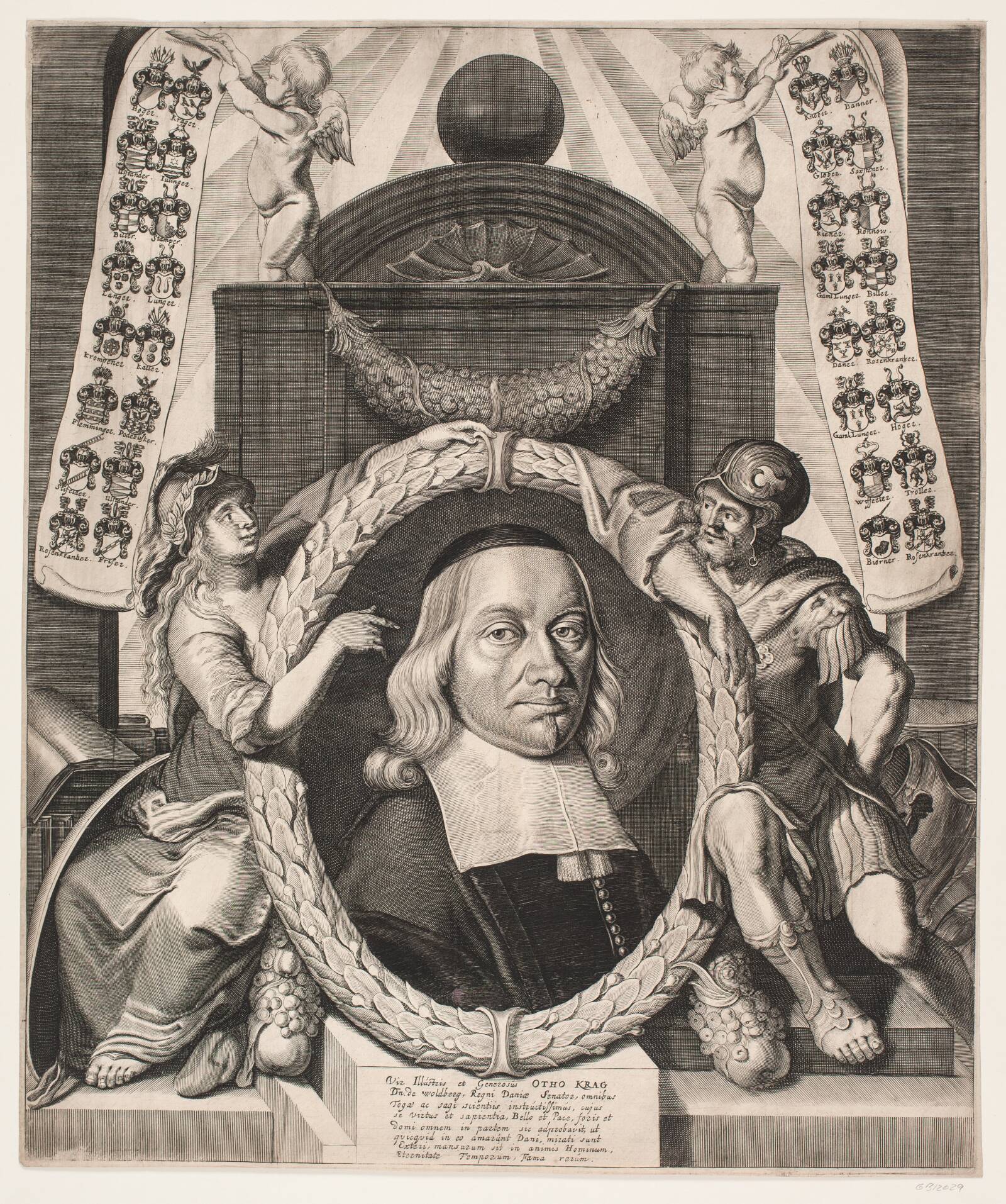 Otto Krag. Mindeblad, Albert Haelwegh, 1666-1669