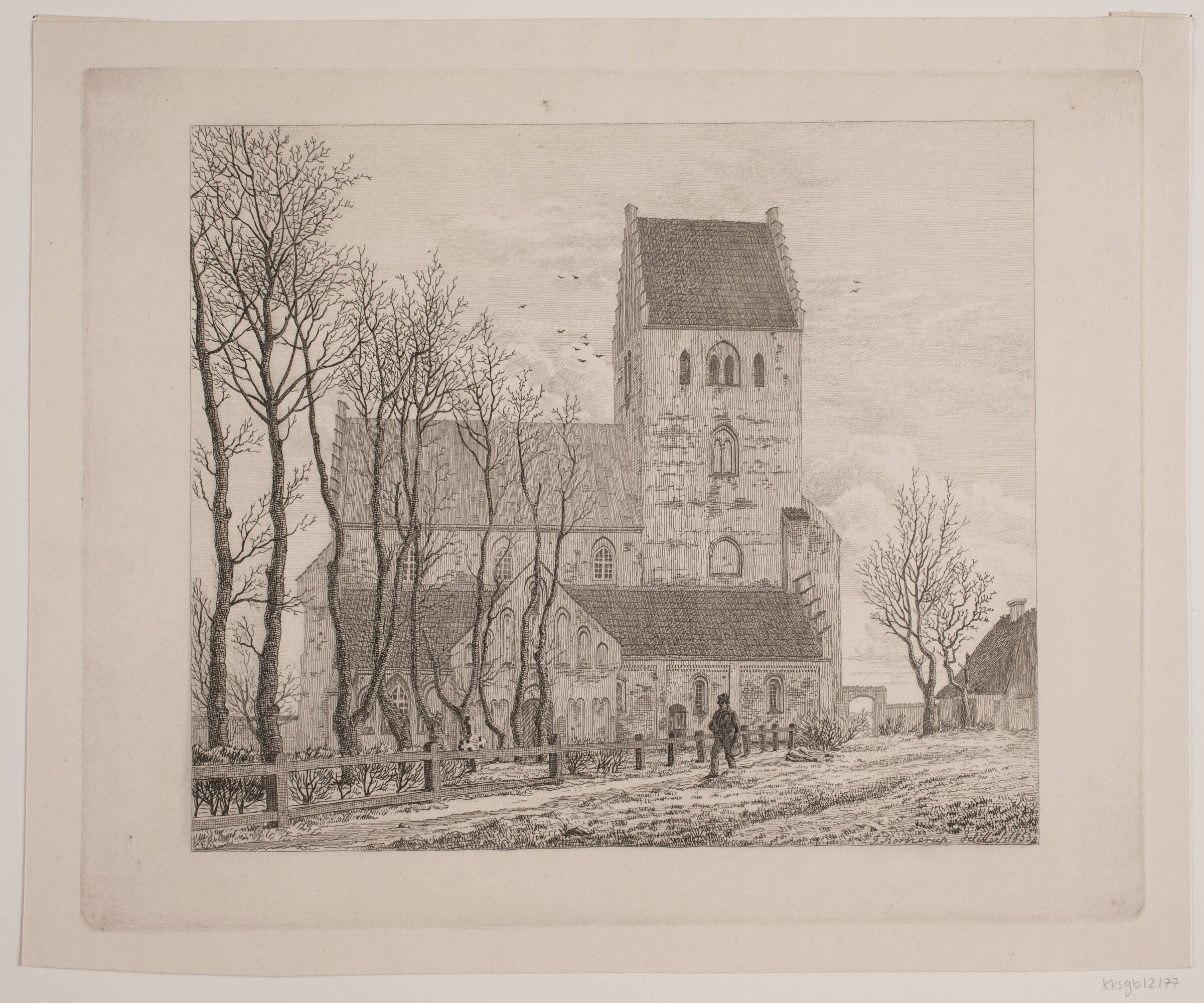 Vor Frue Kirke i Roskilde, Jacob Kornerup, 1853