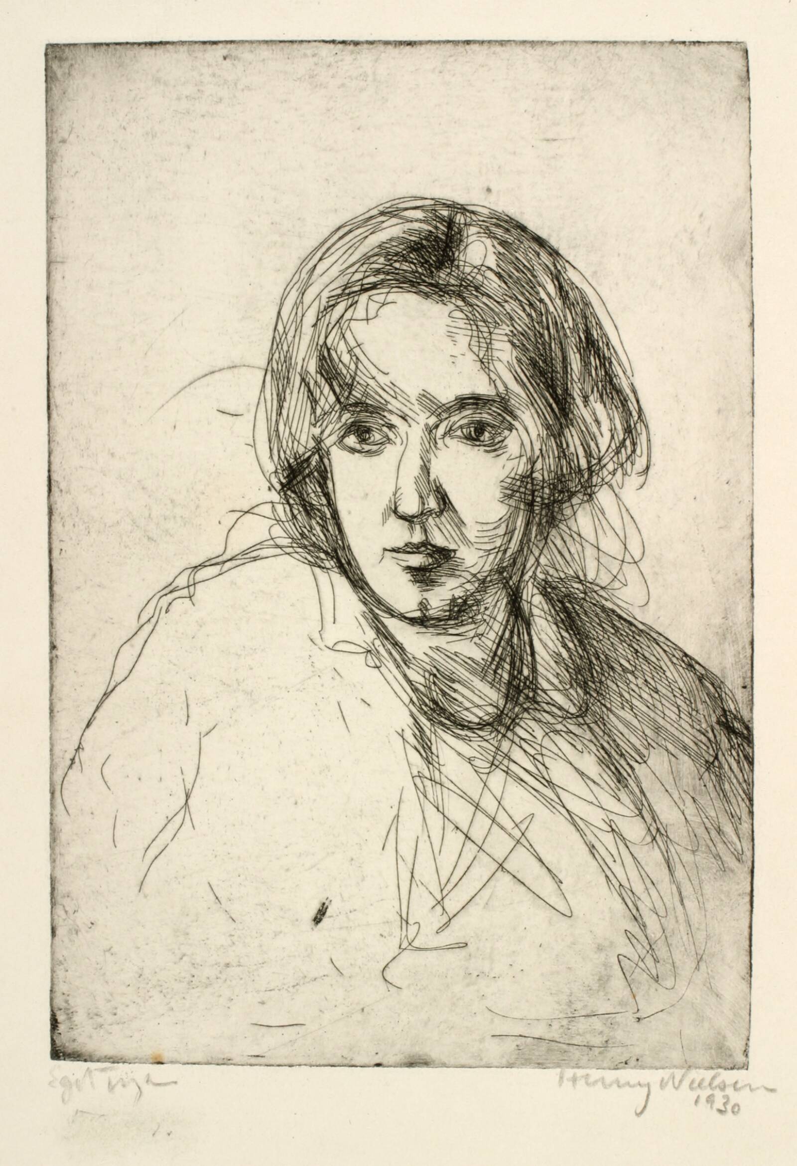 Kvindeportræt, Henry Nielsen, 1930