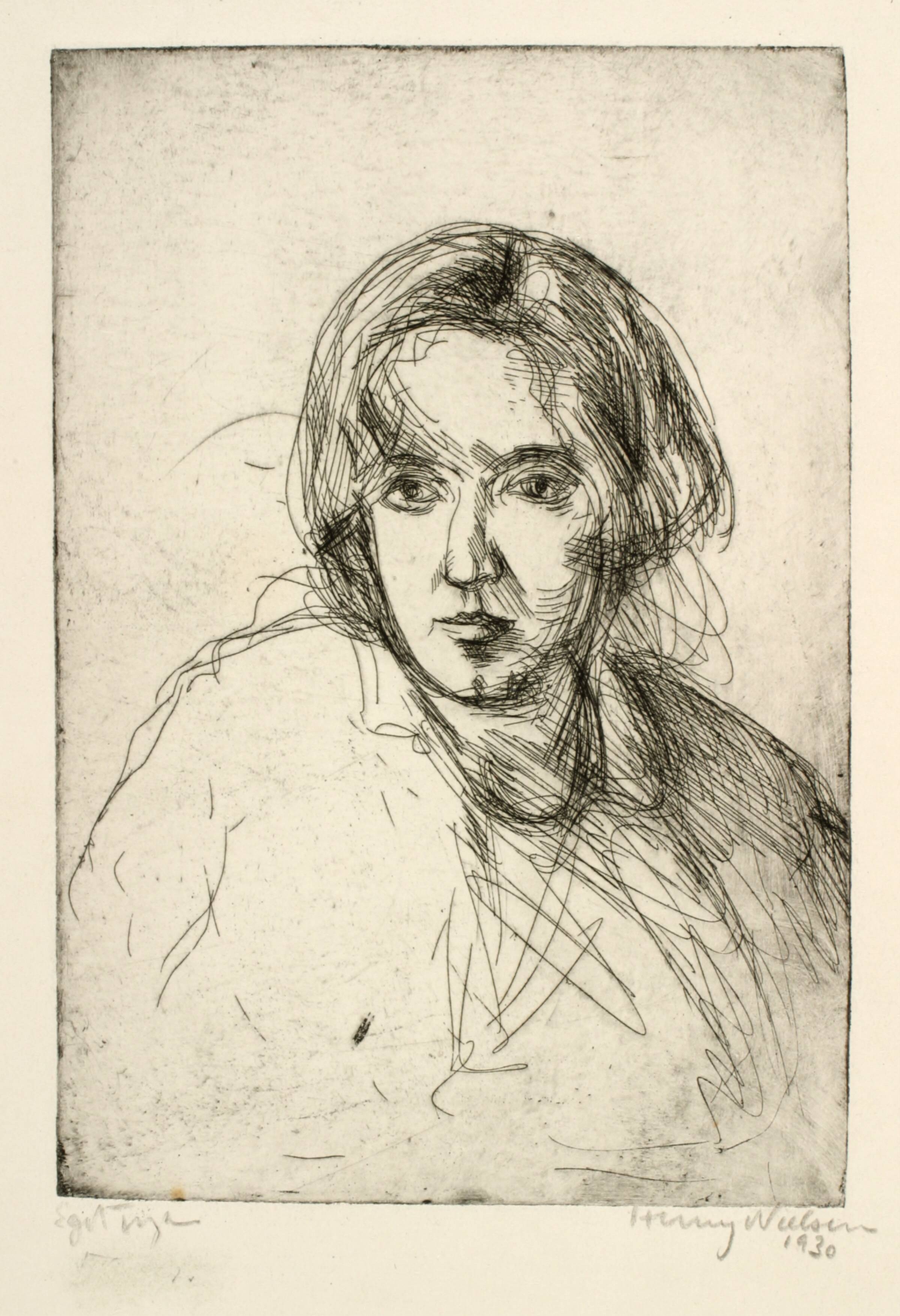 Kvindeportræt, Henry Nielsen, 1930