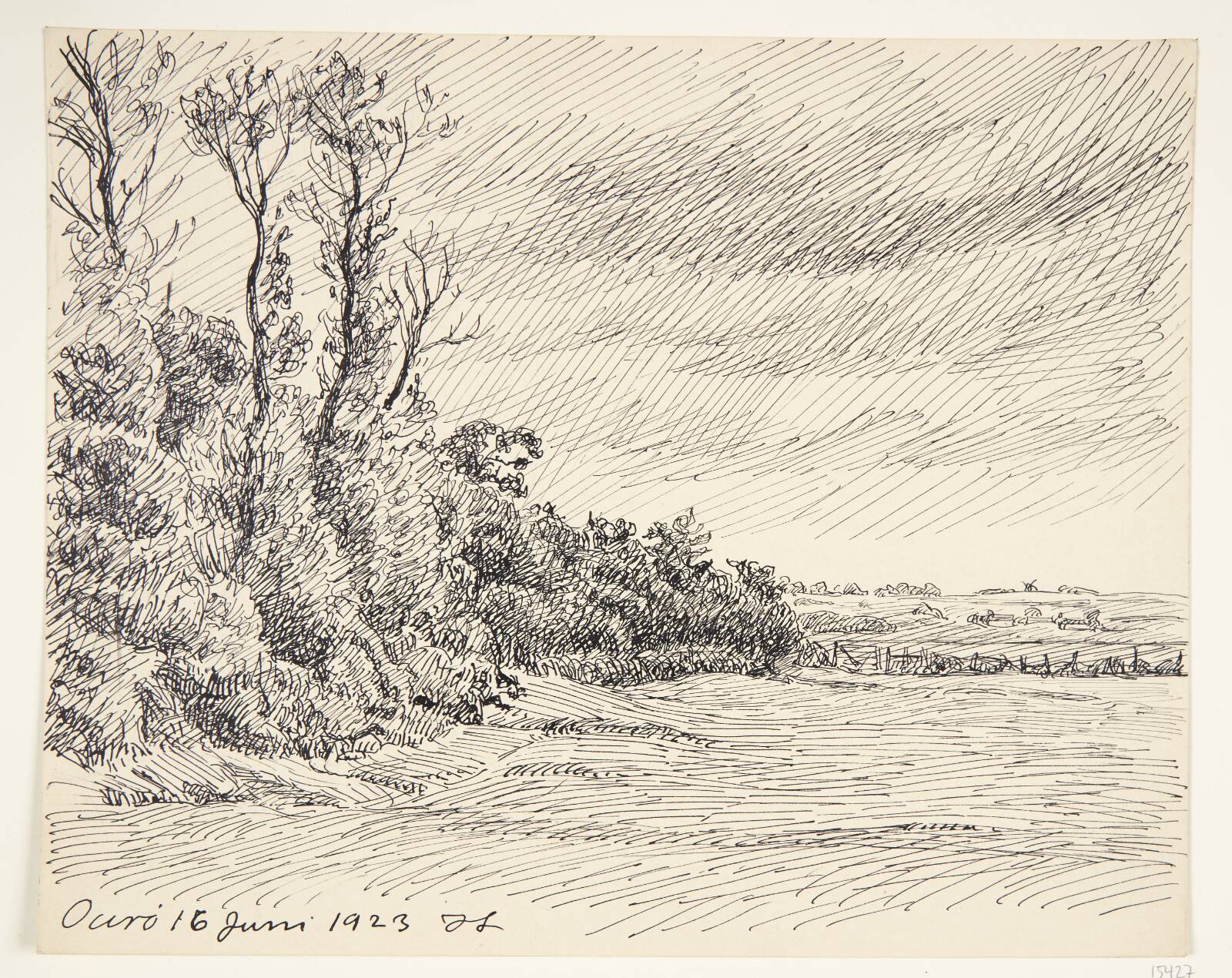 Landskab. Orø, Johannes Larsen, 1923