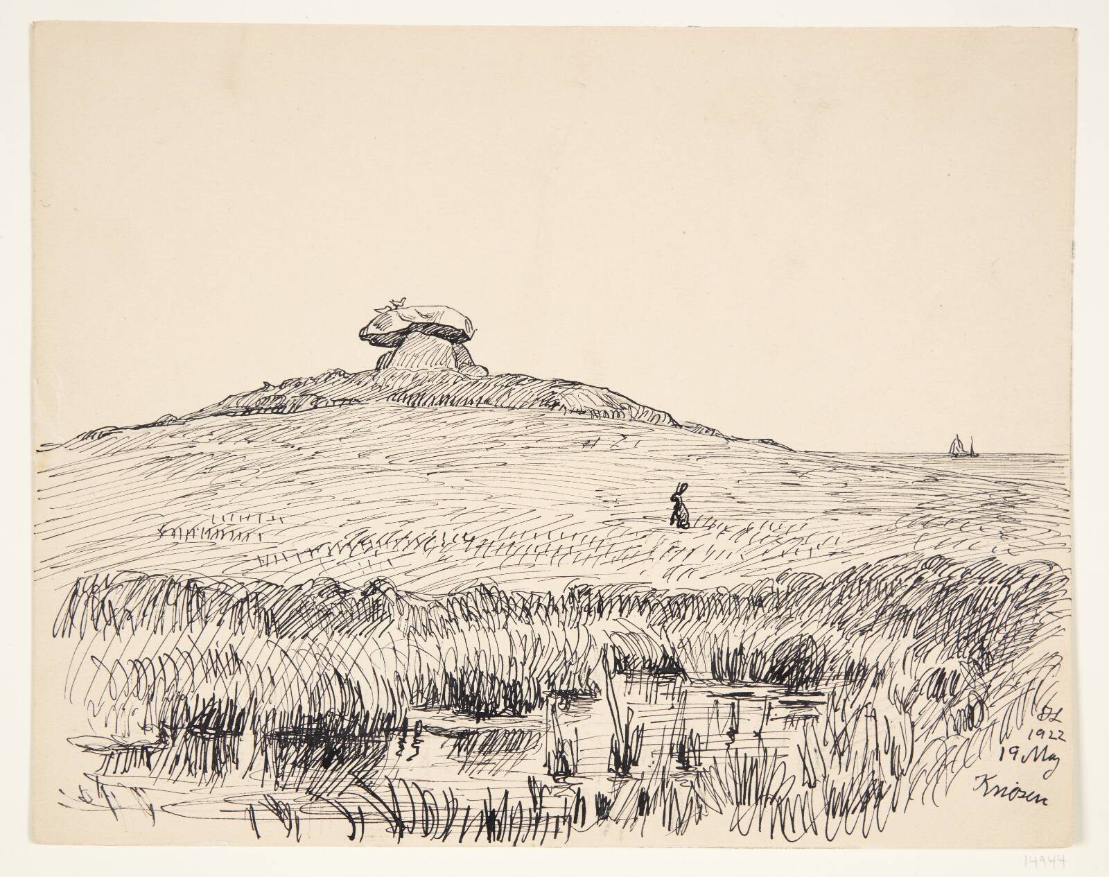 "Knøsen". Samsø, Johannes Larsen, 1922