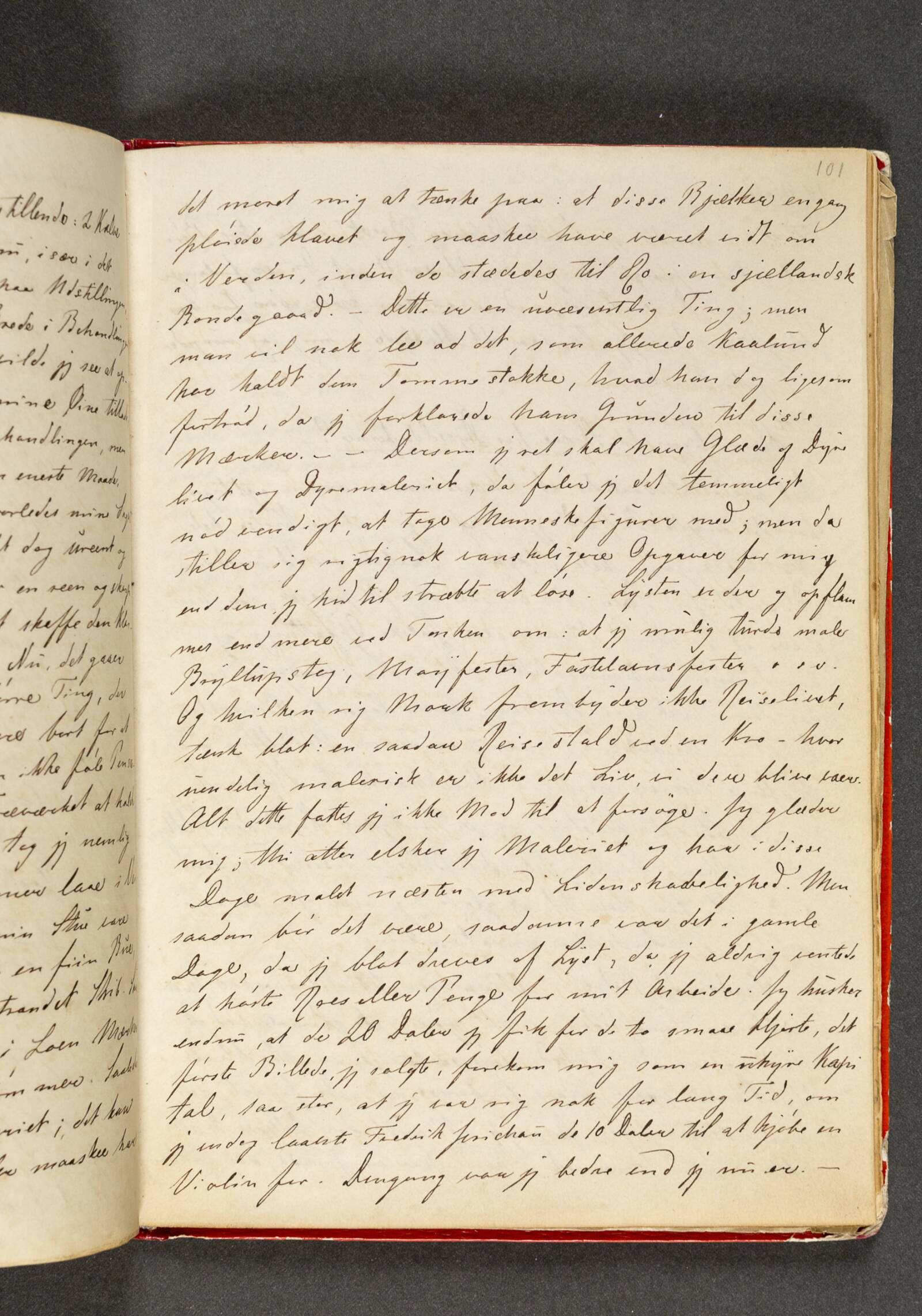 Dagbog. Side 101, Johan Thomas Lundbye, 1844